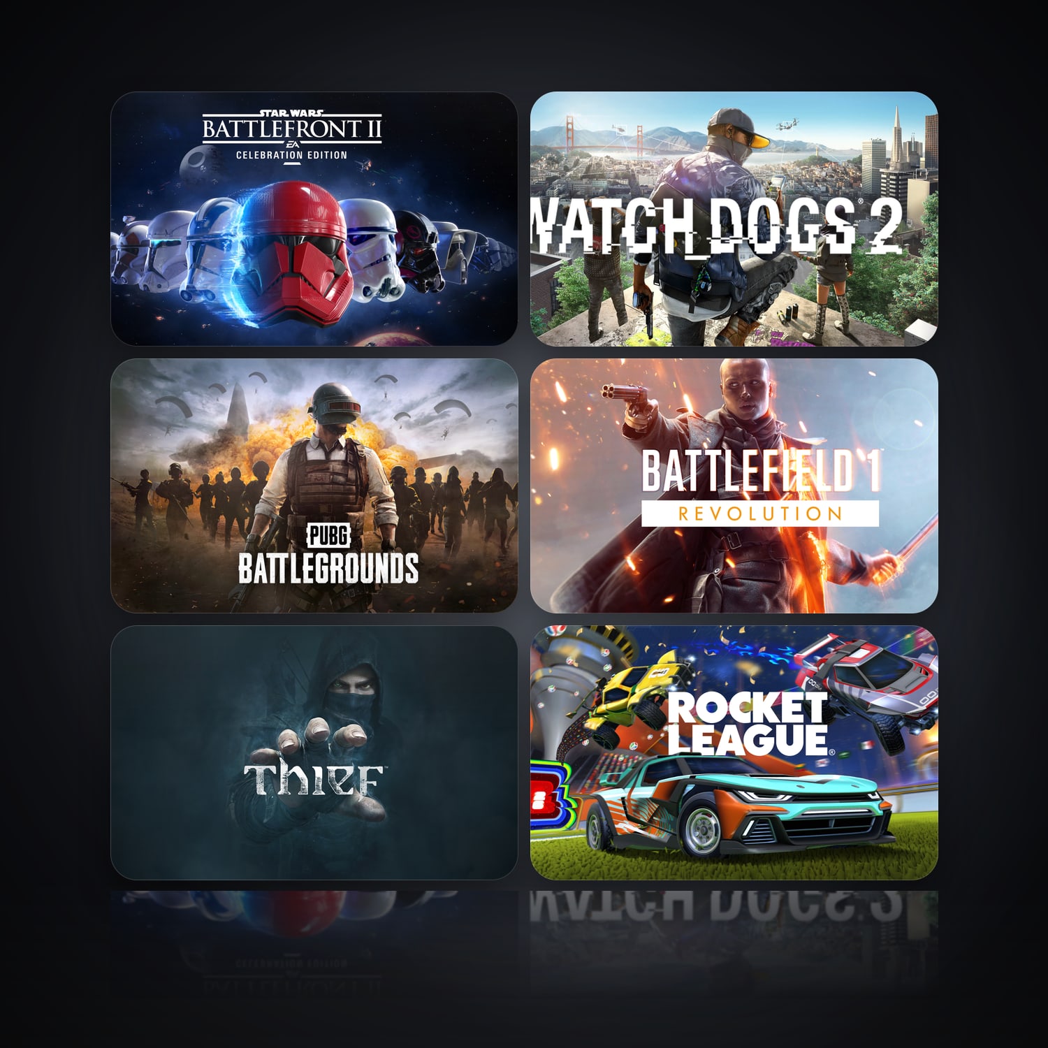 STAR WARS Battlefront II: Celebration Edition & Watch Dogs 2 | 6 Games — HabibiAccounts