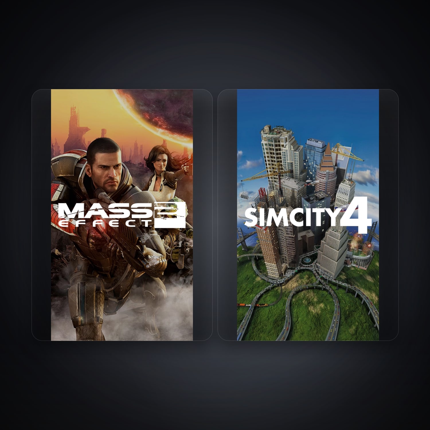 Mass Effect 2 (2010) & SimCity 4 | 2 Games — HabibiAccounts