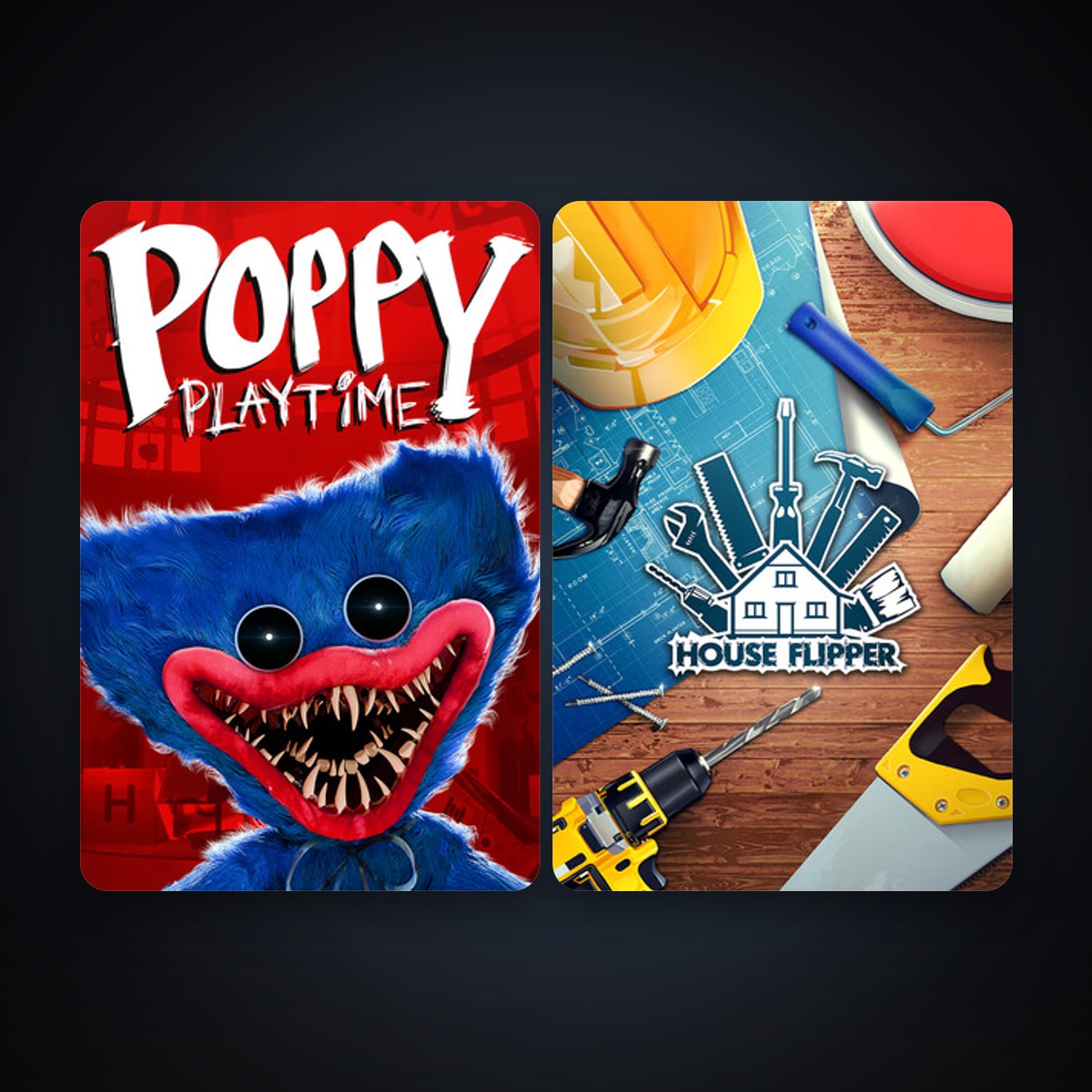 House Flipper + Poppy Playtime, 6 games, clean — HabibiAccounts