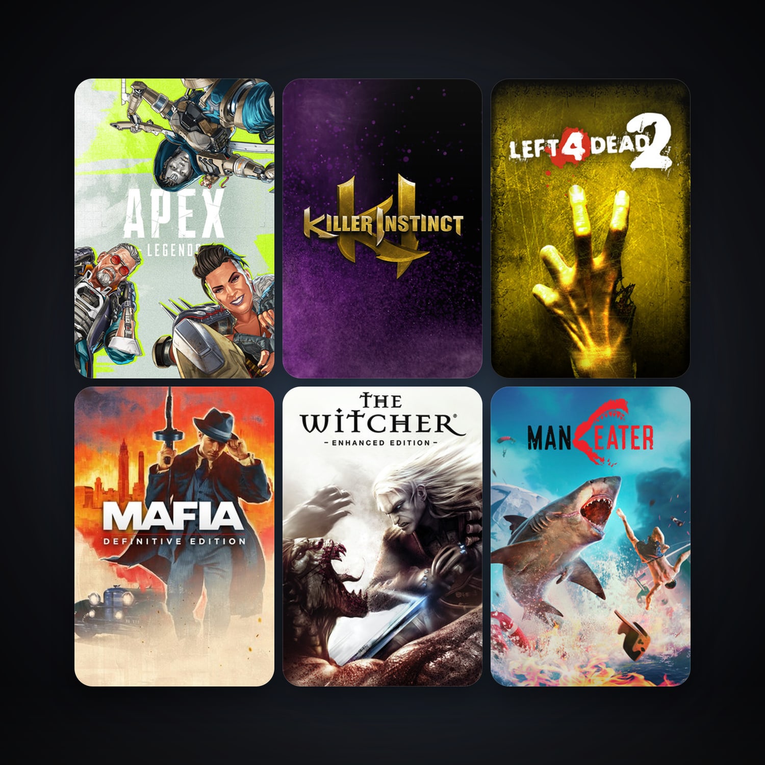 Left 4 Dead 2 + The Witcher: Enhanced Edition Director's Cut, 14 games, clean — HabibiAccounts