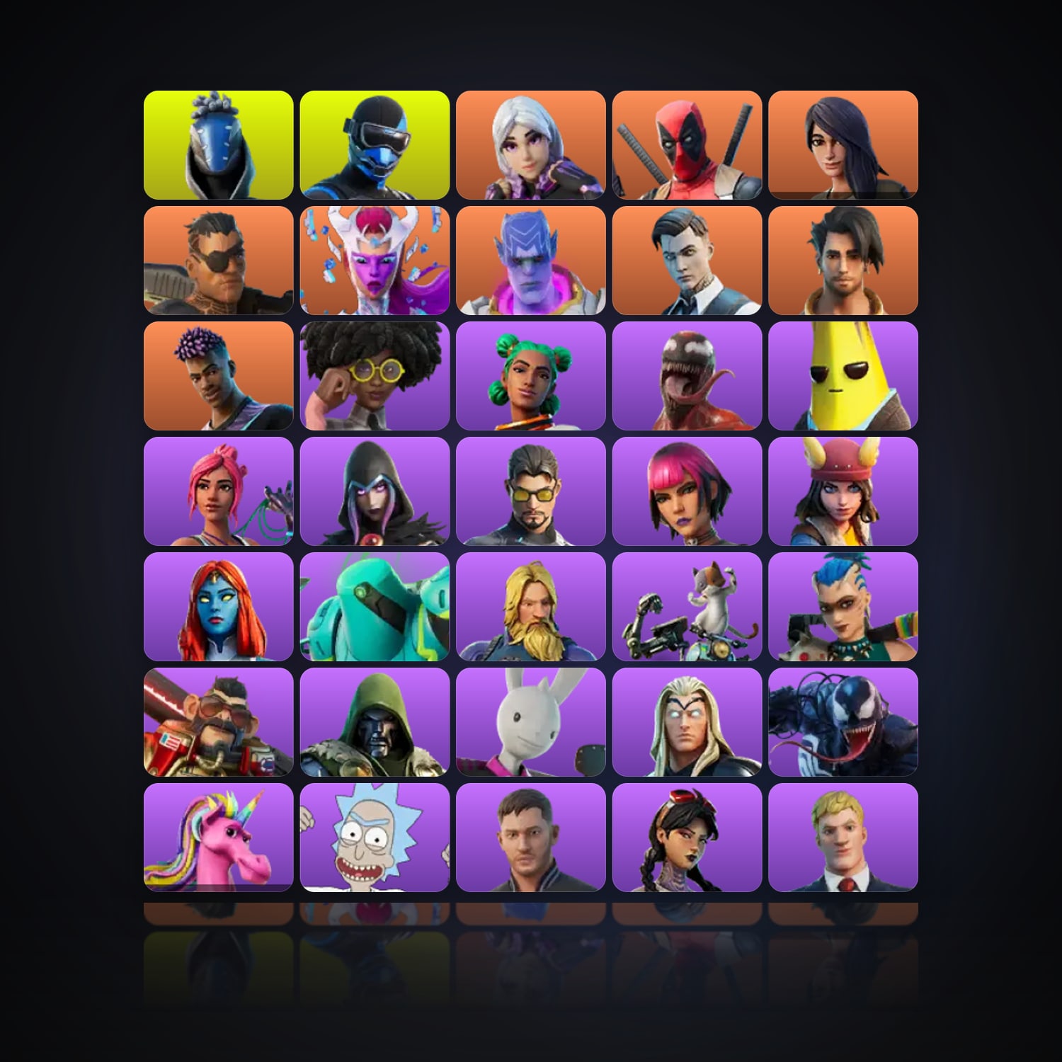 Fortnite | 51 Skins | 200 V-Bucks | Level 1128 | 64 Wins — HabibiAccounts