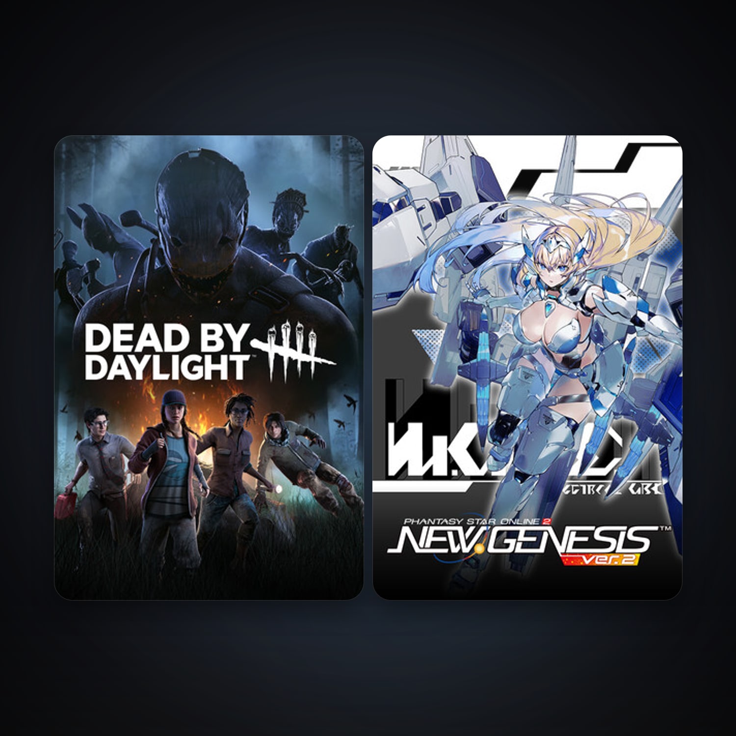 Dead by Daylight + Phantasy Star Online 2 New Genesis, 3 games, clean — HabibiAccounts