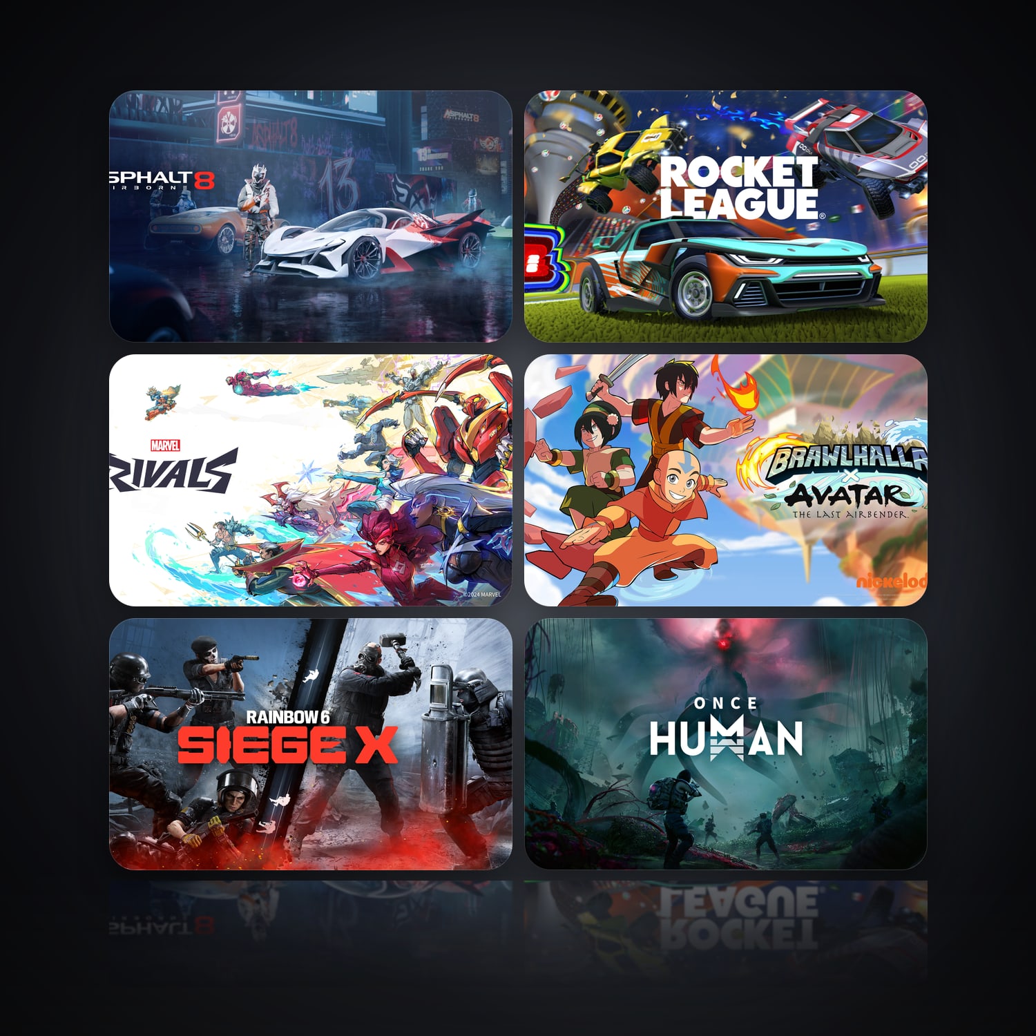 Asphalt 8 - Car Racing Game & Rocket League | 7 Games — HabibiAccounts