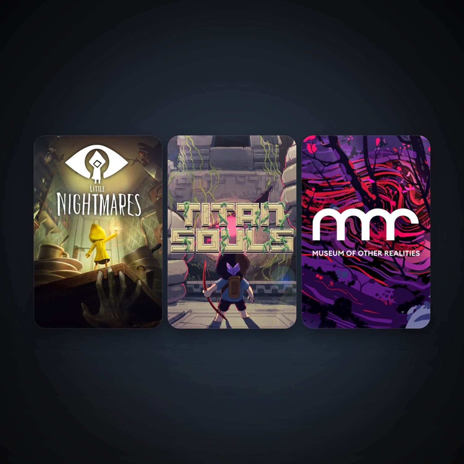 Titan Souls + Little Nightmares, 4 games, clean — HabibiAccounts