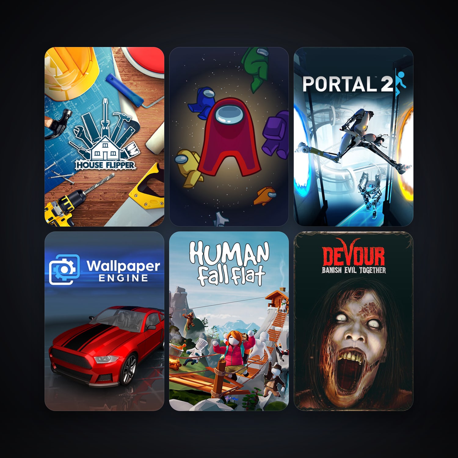 Portal 2 + Wallpaper Engine, 8 games, clean — HabibiAccounts