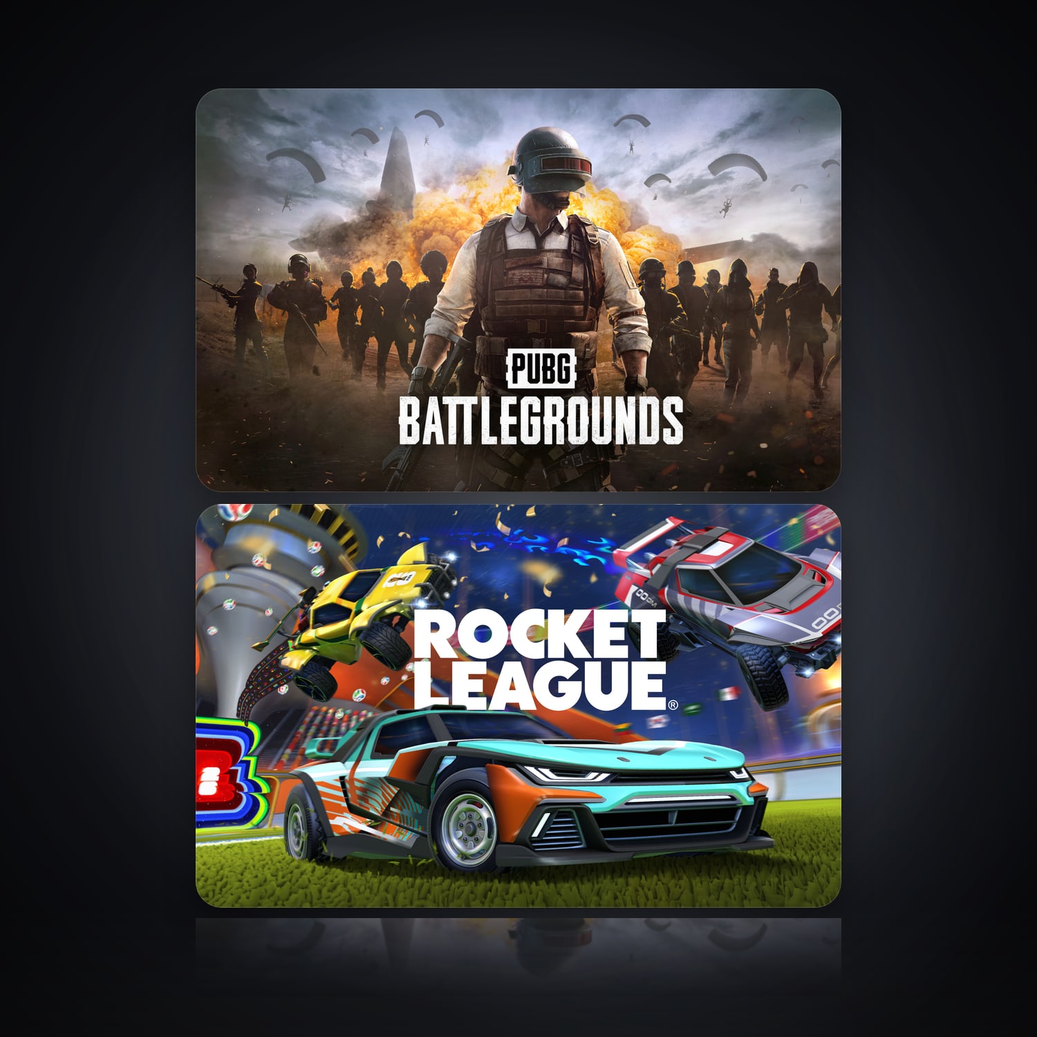 PUBG: BATTLEGROUNDS & Rocket League | 2 Games — HabibiAccounts