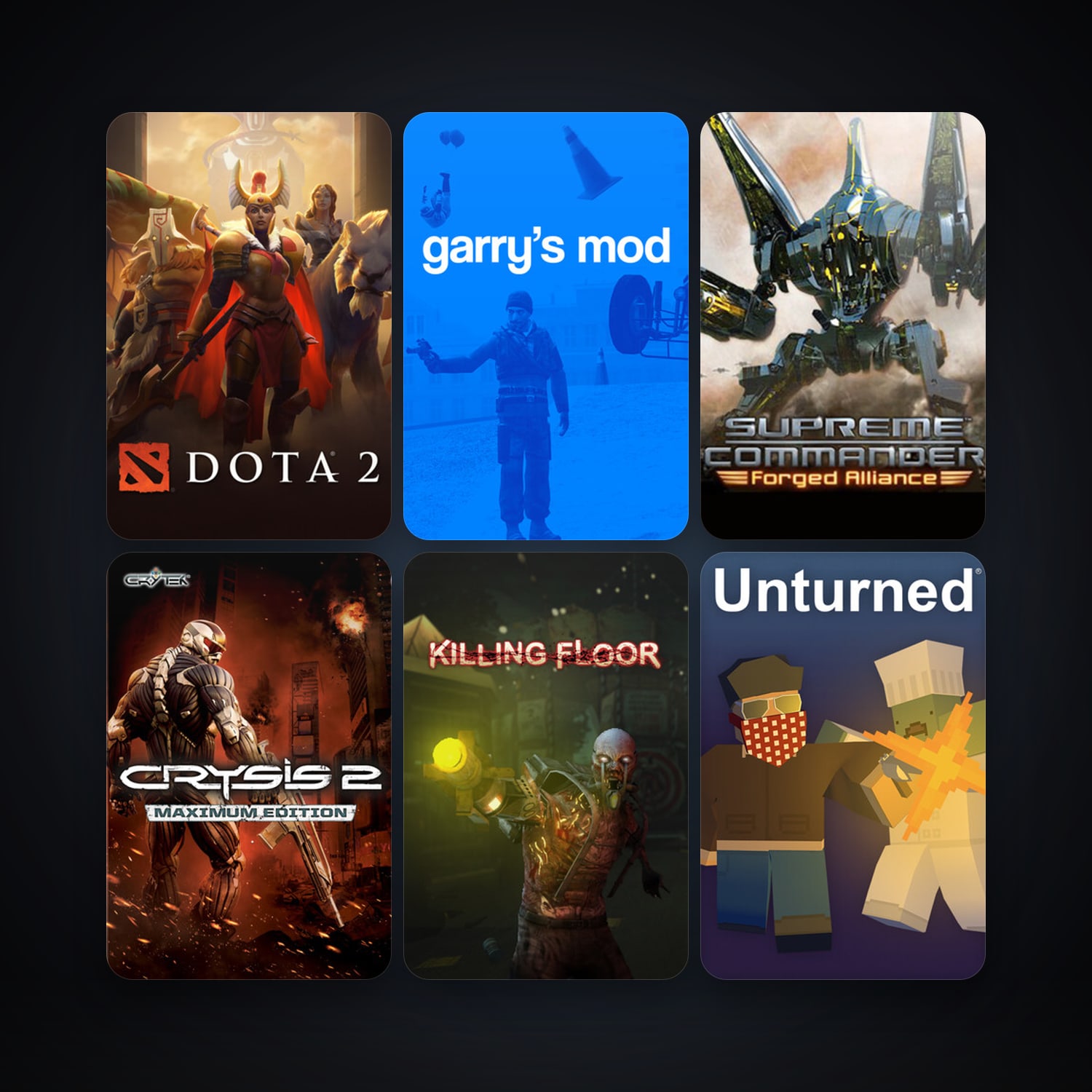 Garry's Mod & Supreme Commander: Forged Alliance | 42 Games | Clean — HabibiAccounts