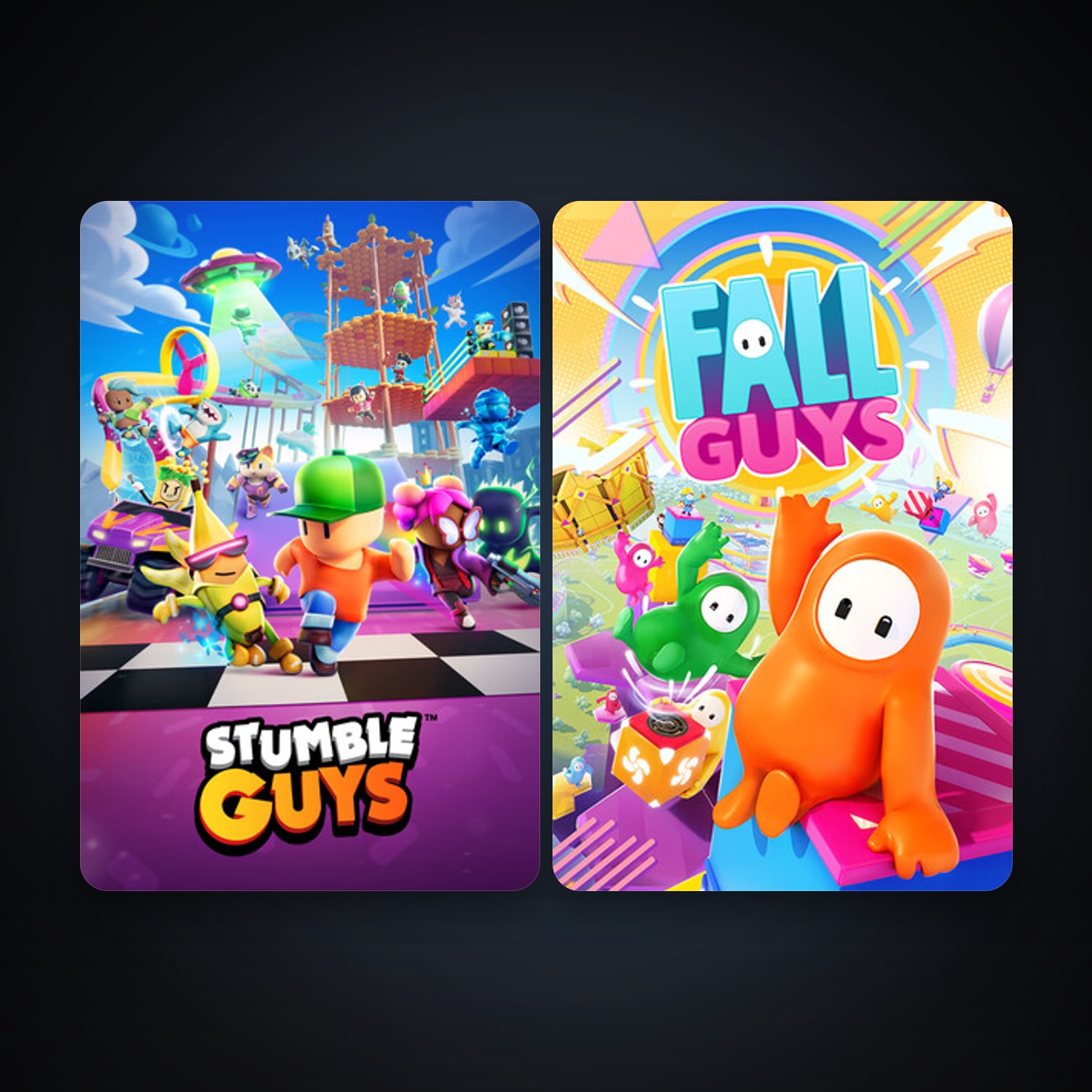 هالحساب ستيم فلين، Fall Guys وStumble Guys، 3 لعبة، صامد واضح — HabibiAccounts