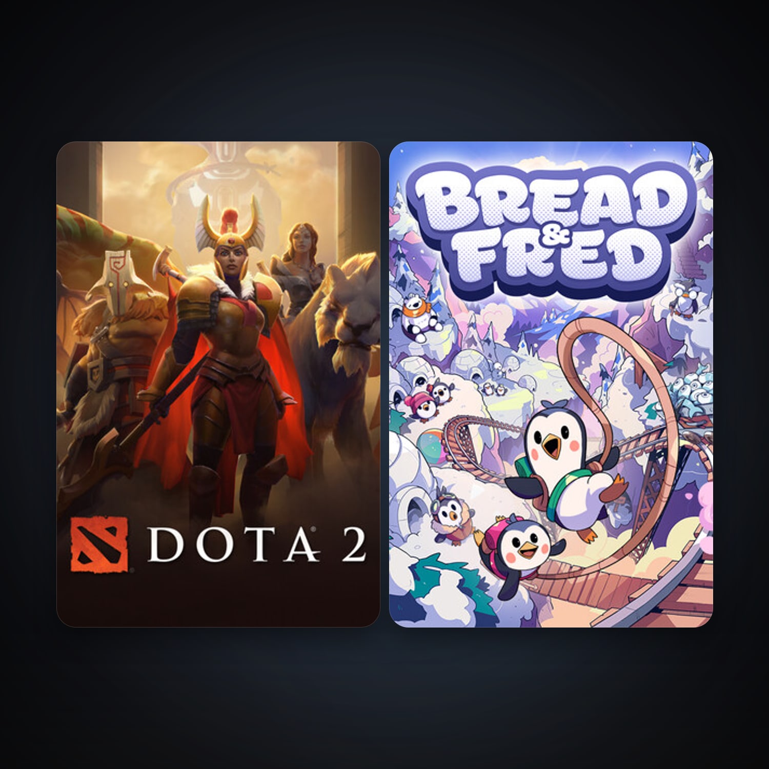 Dota 2 + Bread & Fred, 3 games, clean — HabibiAccounts