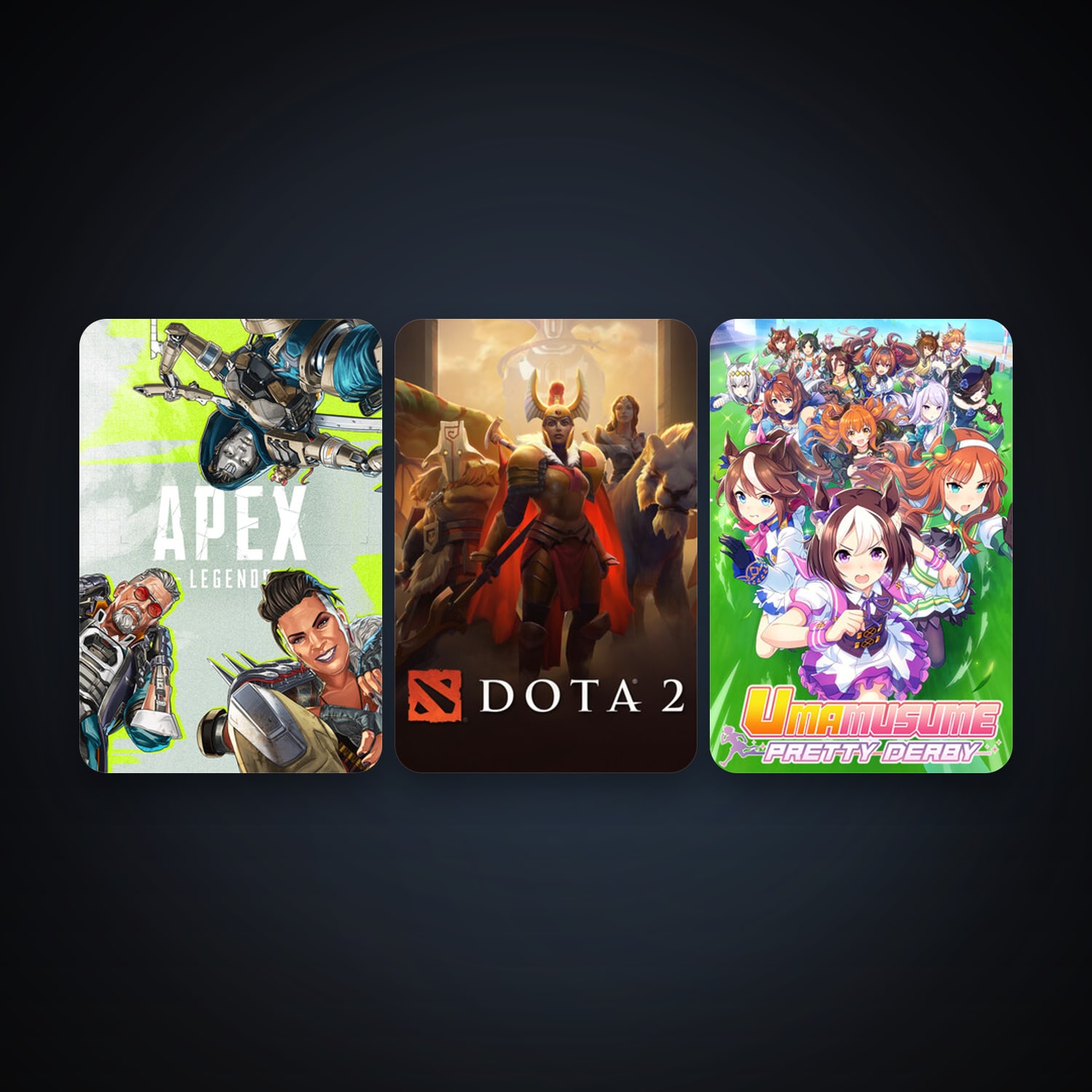 Dota 2 + Apex Legends, 3 games, clean — HabibiAccounts