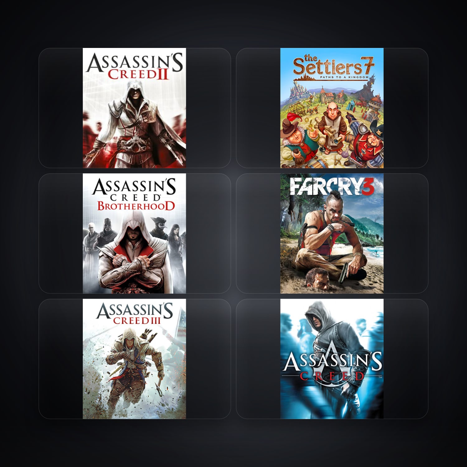 Ubisoft Assassin's Creed II + The Settlers 7: Paths to a Kingdom — DE — 14 games — HabibiAccounts