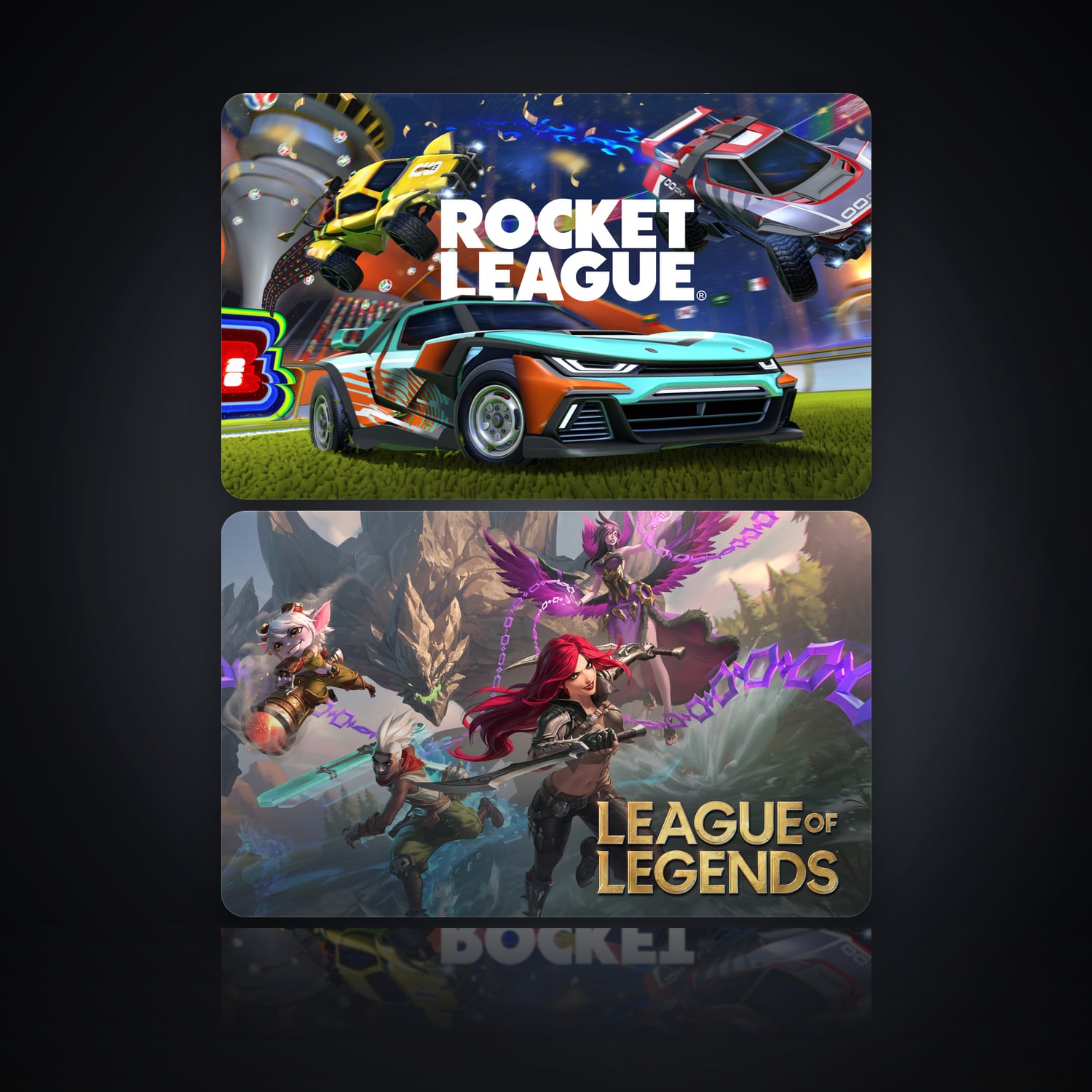 Rocket League & League of Legends | 2 Games — HabibiAccounts