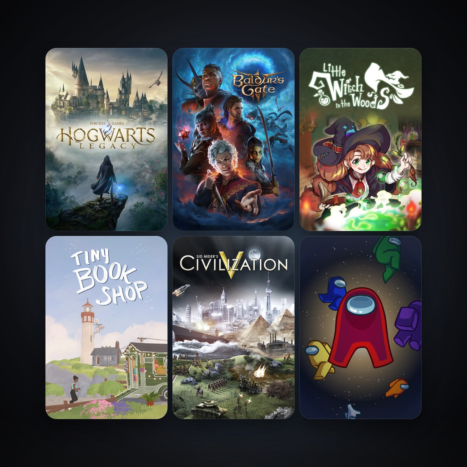 Sid Meier's Civilization V + Among Us, 6 games, clean — HabibiAccounts