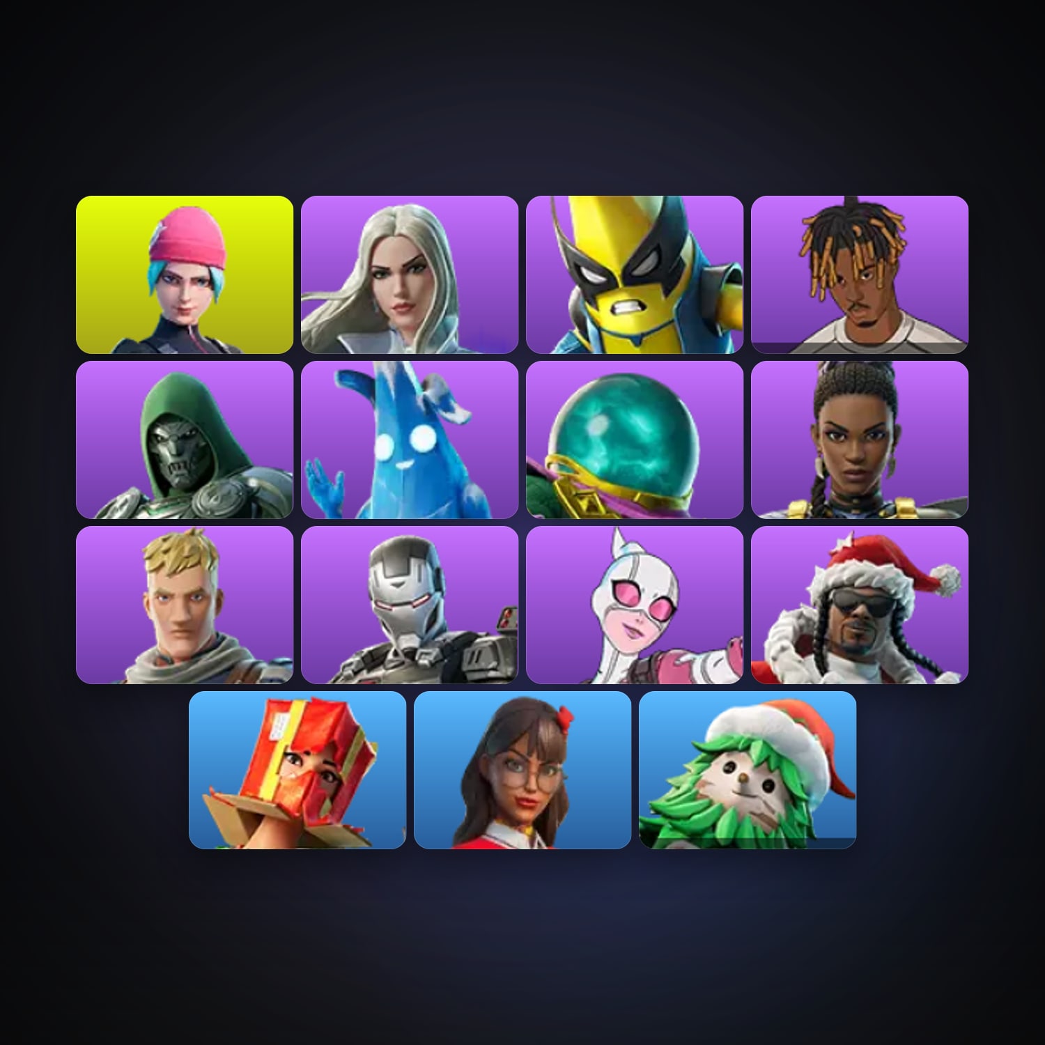Fortnite | 15 Skins | Level 581 | 53 Wins — HabibiAccounts
