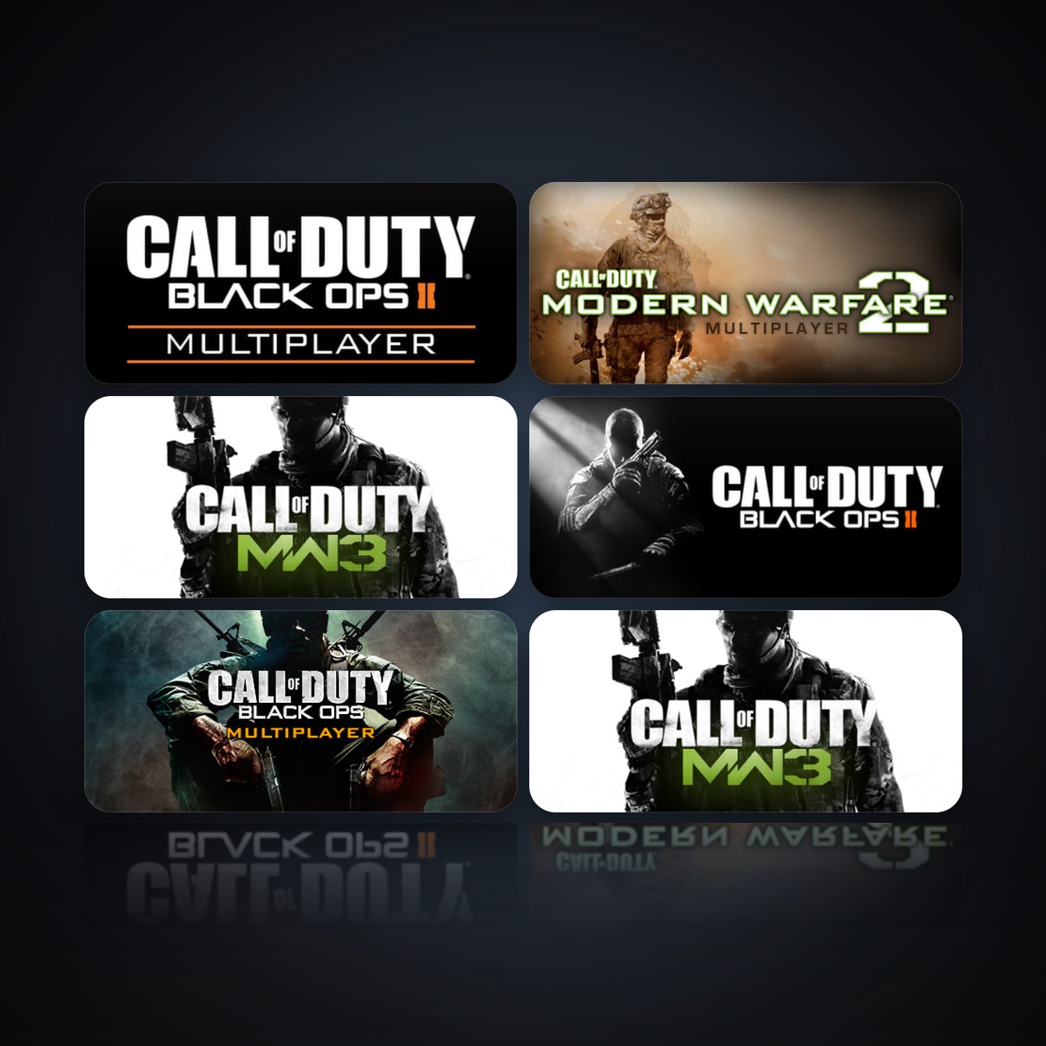 Call of Duty: Black Ops II - Multiplayer & Call of Duty: Modern Warfare 2 - Multiplayer (2009) | 10 Games | Clean — HabibiAccounts