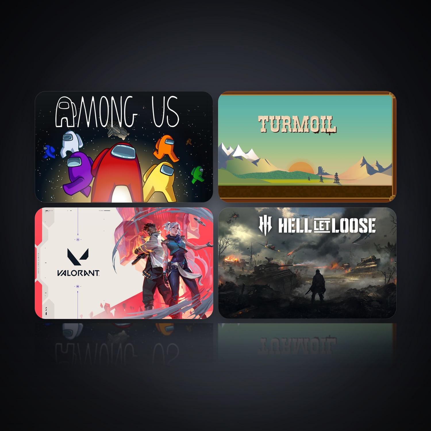 Among Us & Turmoil | 4 Games — HabibiAccounts