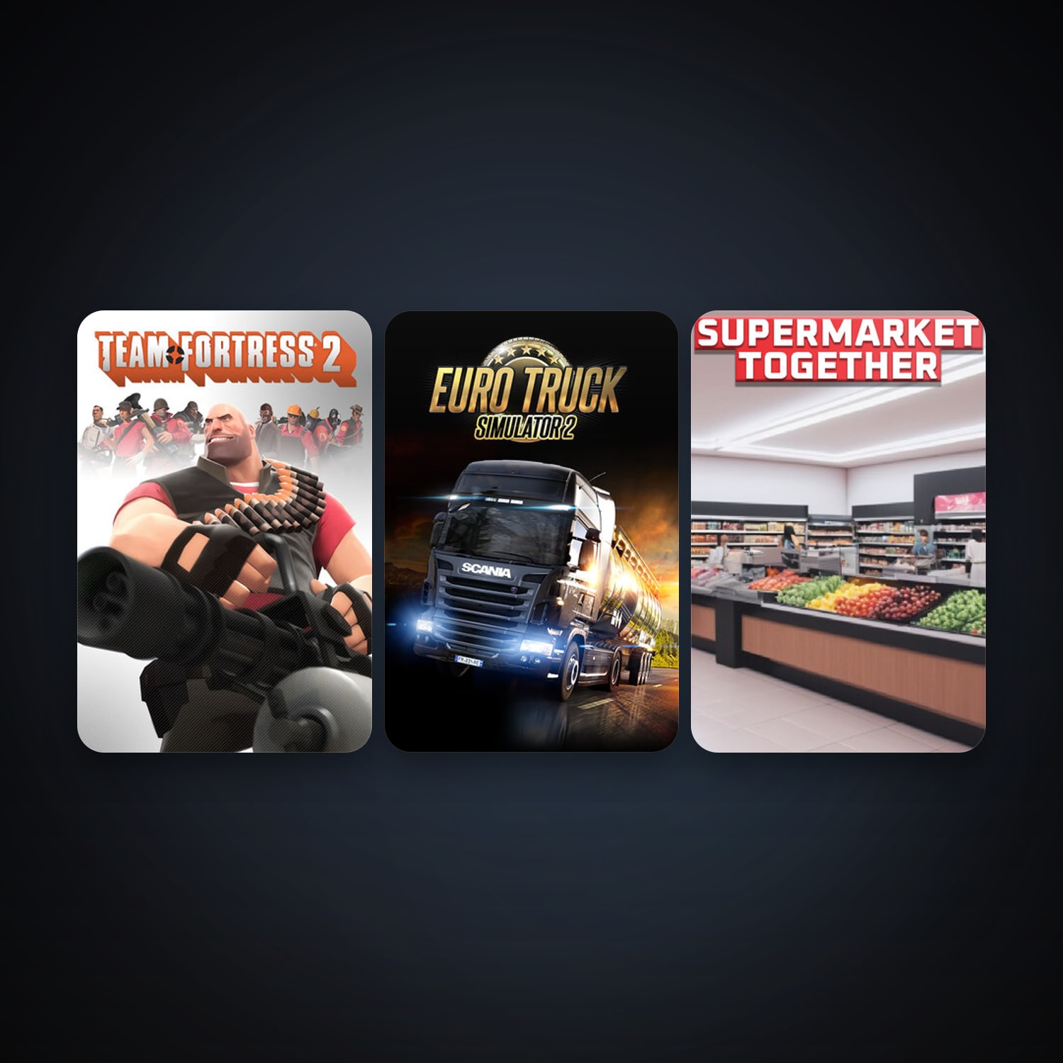 Team Fortress 2 + Free CS2 (No Prime), 10 games, clean — HabibiAccounts
