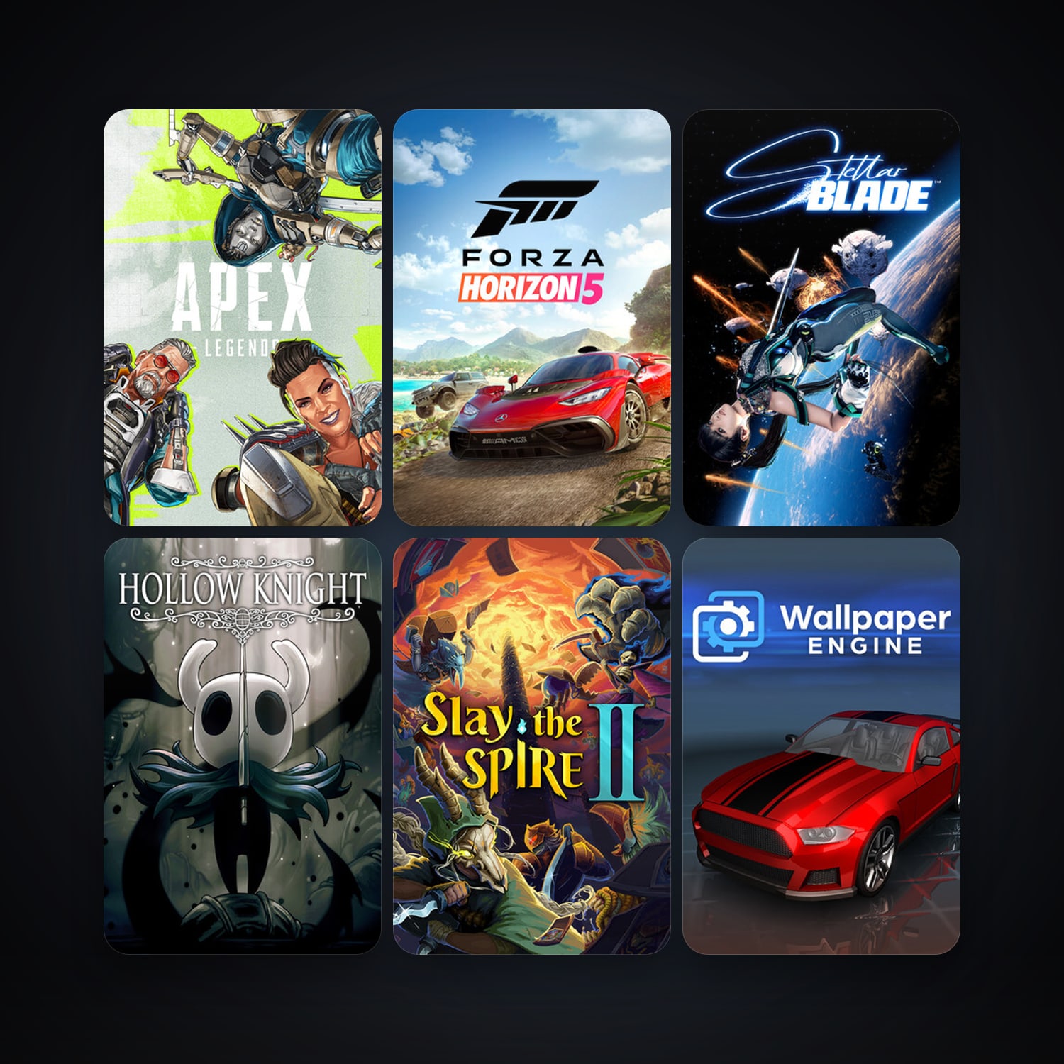 Hollow Knight + Wallpaper Engine, 55 games, clean — HabibiAccounts