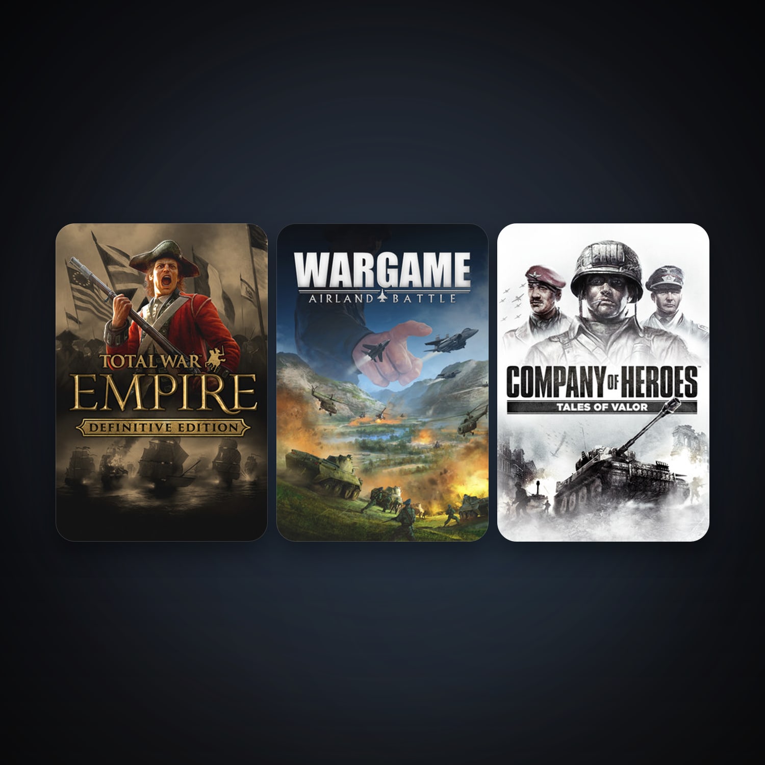 Empire: Total War + Company of Heroes: Tales of Valor, 6 games, clean — HabibiAccounts