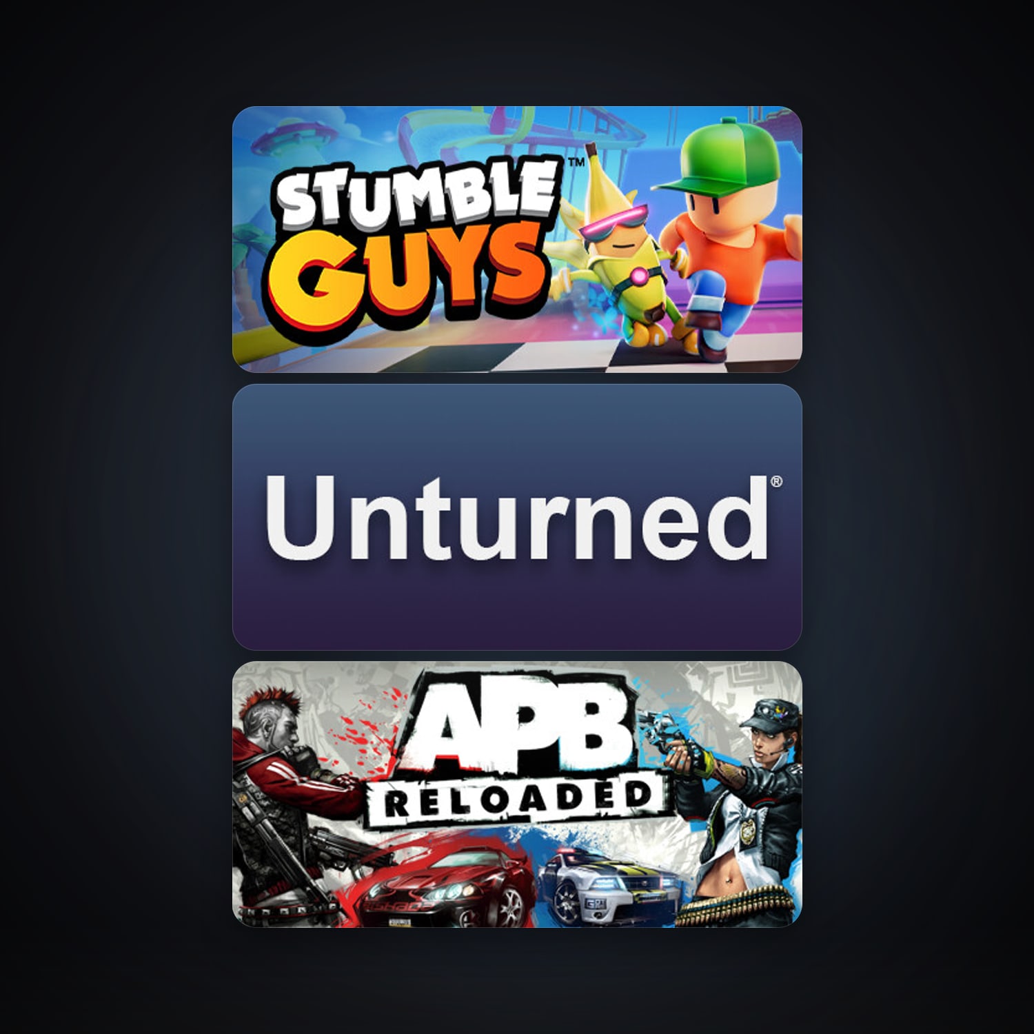 Stumble Guys & Unturned | 11 Games | Clean — HabibiAccounts