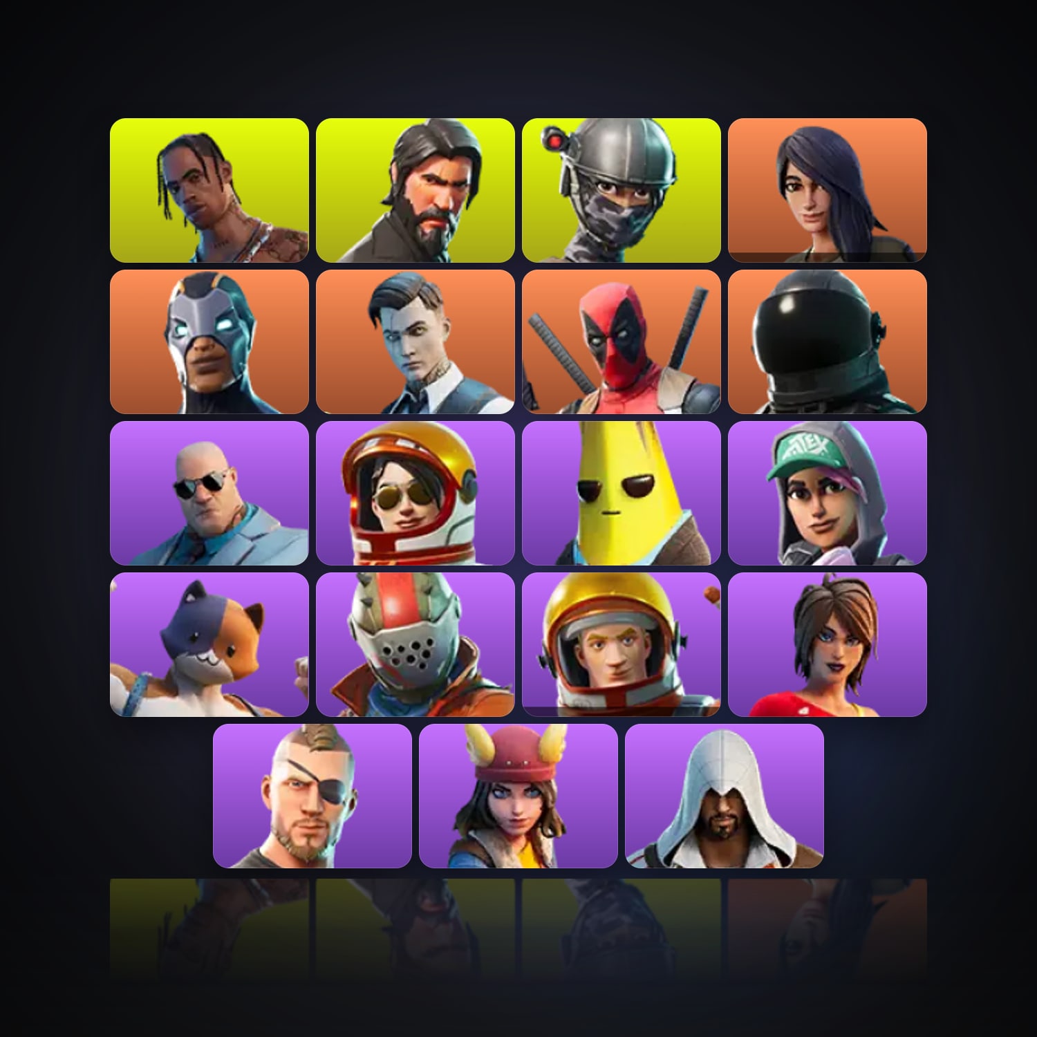 Fortnite | 19 Skins | 1.3K V-Bucks | Level 254 | 41 Wins — HabibiAccounts