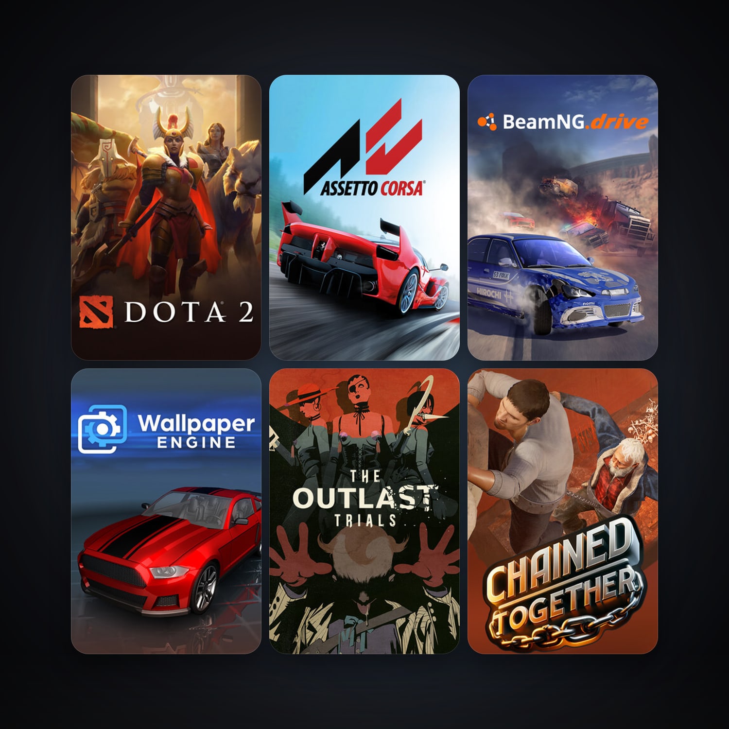 Dota 2 + Assetto Corsa, 22 games, clean — HabibiAccounts