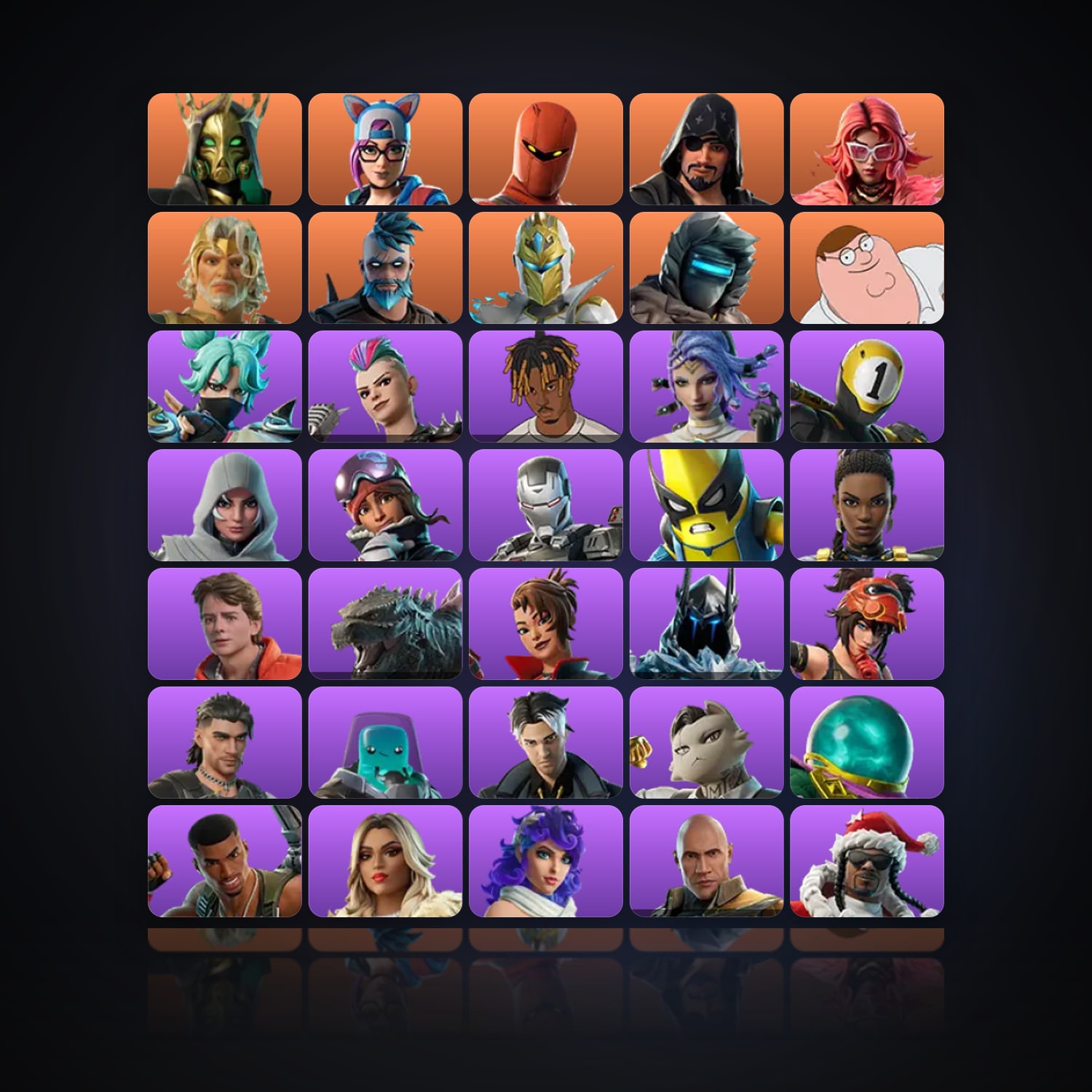 Fortnite | 86 Skins | 400 V-Bucks | Level 1553 | 228 Wins — HabibiAccounts