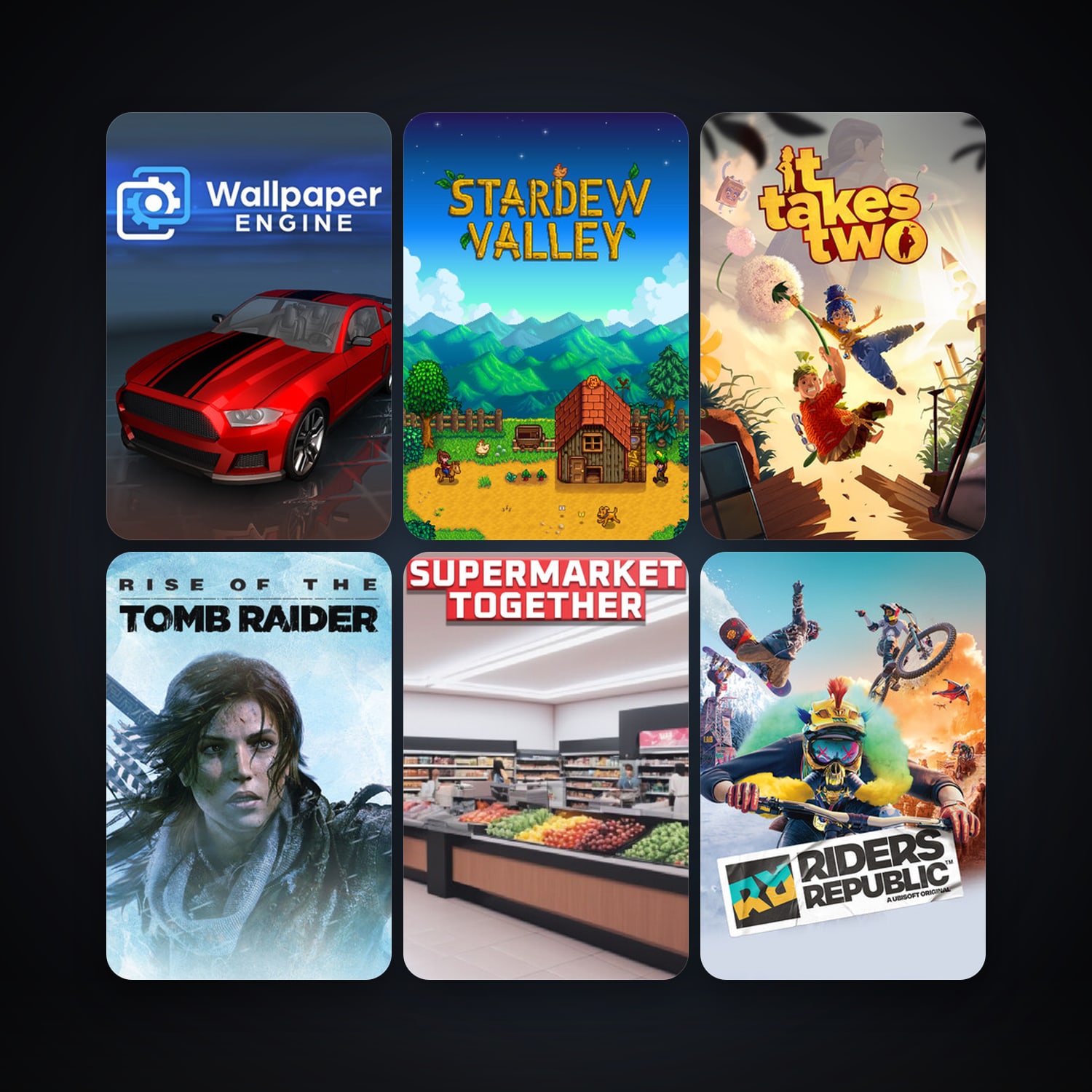 Rise of the Tomb Raider + Stardew Valley, 16 games, clean — HabibiAccounts
