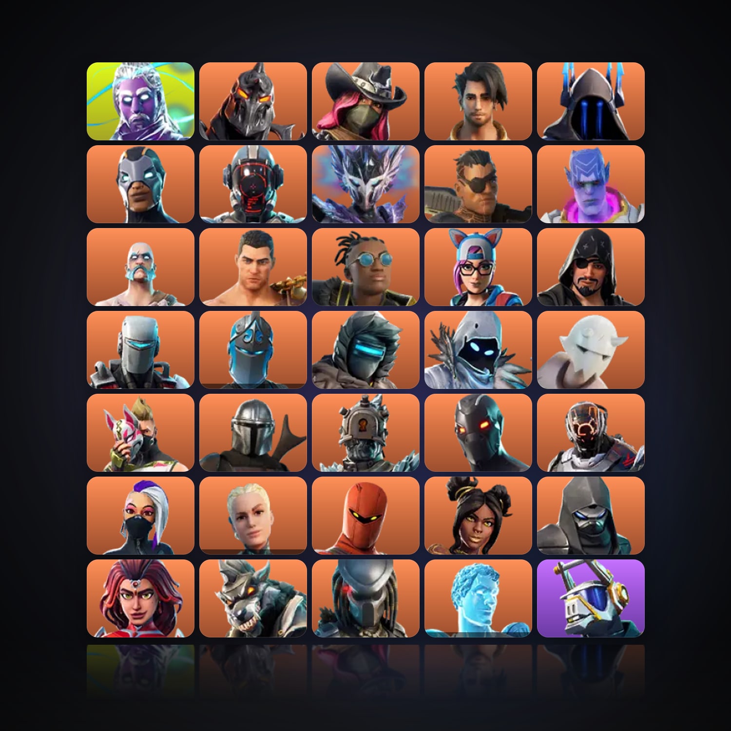 Fortnite | 119 Skins | 200 V-Bucks | Level 2727 | 349 Wins — HabibiAccounts