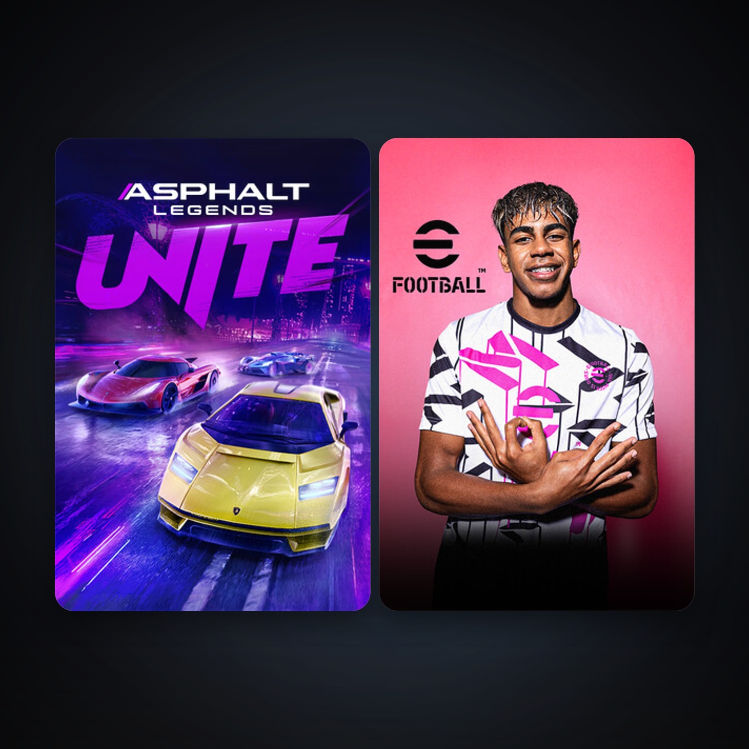 Asphalt Legends Unite & eFootball 2024 — HabibiAccounts