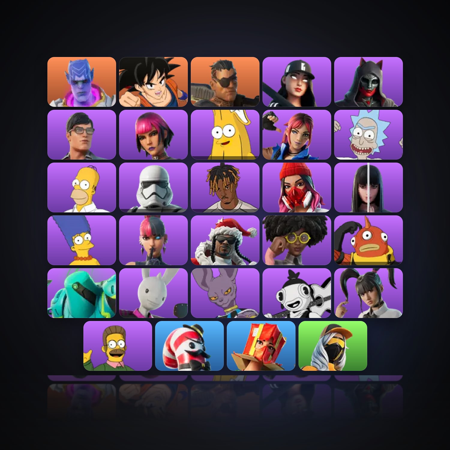 Fortnite | 29 Skins | 250 V-Bucks | Level 636 | 34 Wins — HabibiAccounts
