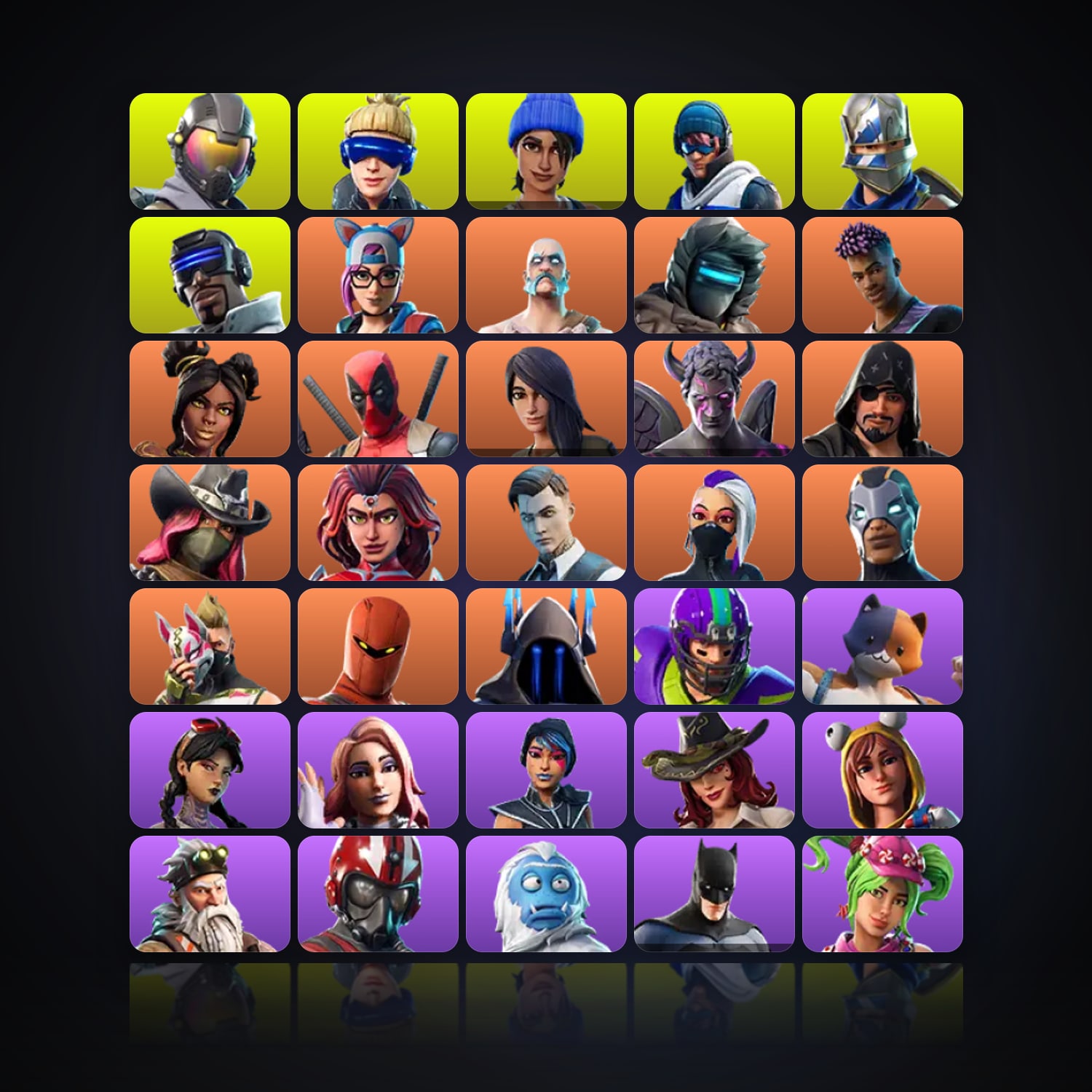 Fortnite | 72 Skins | 200 V-Bucks | Level 1672 | 243 Wins — HabibiAccounts
