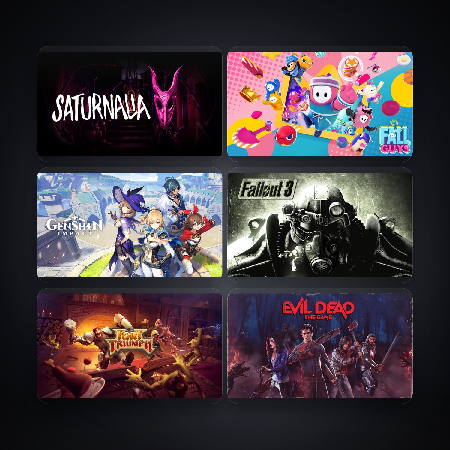 Saturnalia & Fall Guys | 6 Games — HabibiAccounts