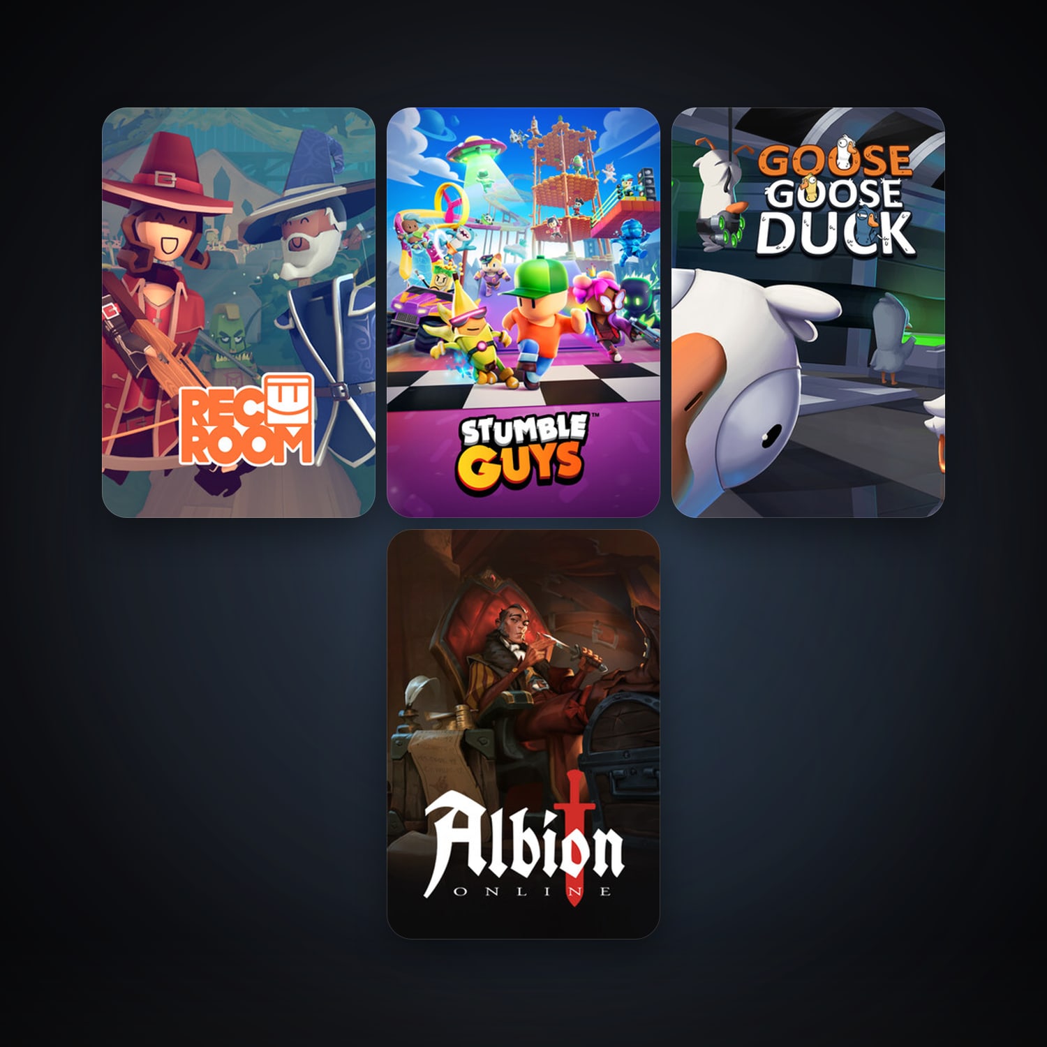 حساب ستيم فلين، Rec Room وAlbion Online، 15 لعبة، صامد واضح — HabibiAccounts