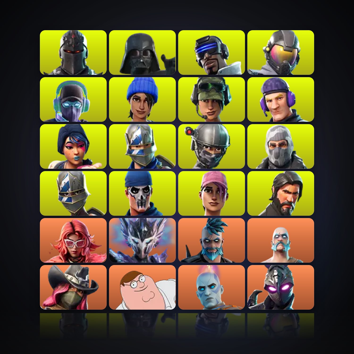 Fortnite | 398 Skins | 100 V-Bucks | Level 3507 | 552 Wins — HabibiAccounts