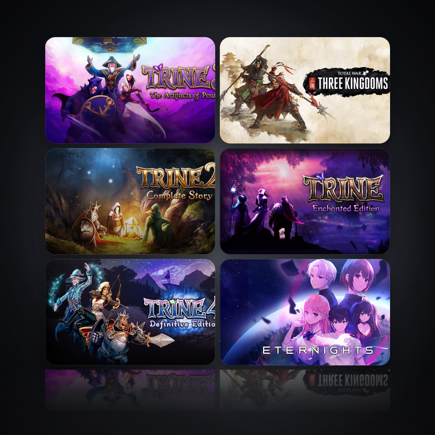 Trine 3: The Artifacts of Power & Total War: THREE KINGDOMS | 6 Games — HabibiAccounts