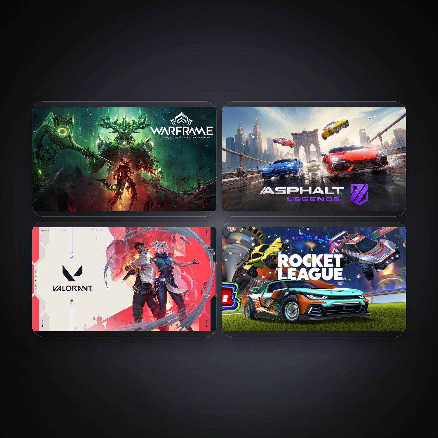 Warframe & Asphalt Legends Unite | 4 Games — HabibiAccounts
