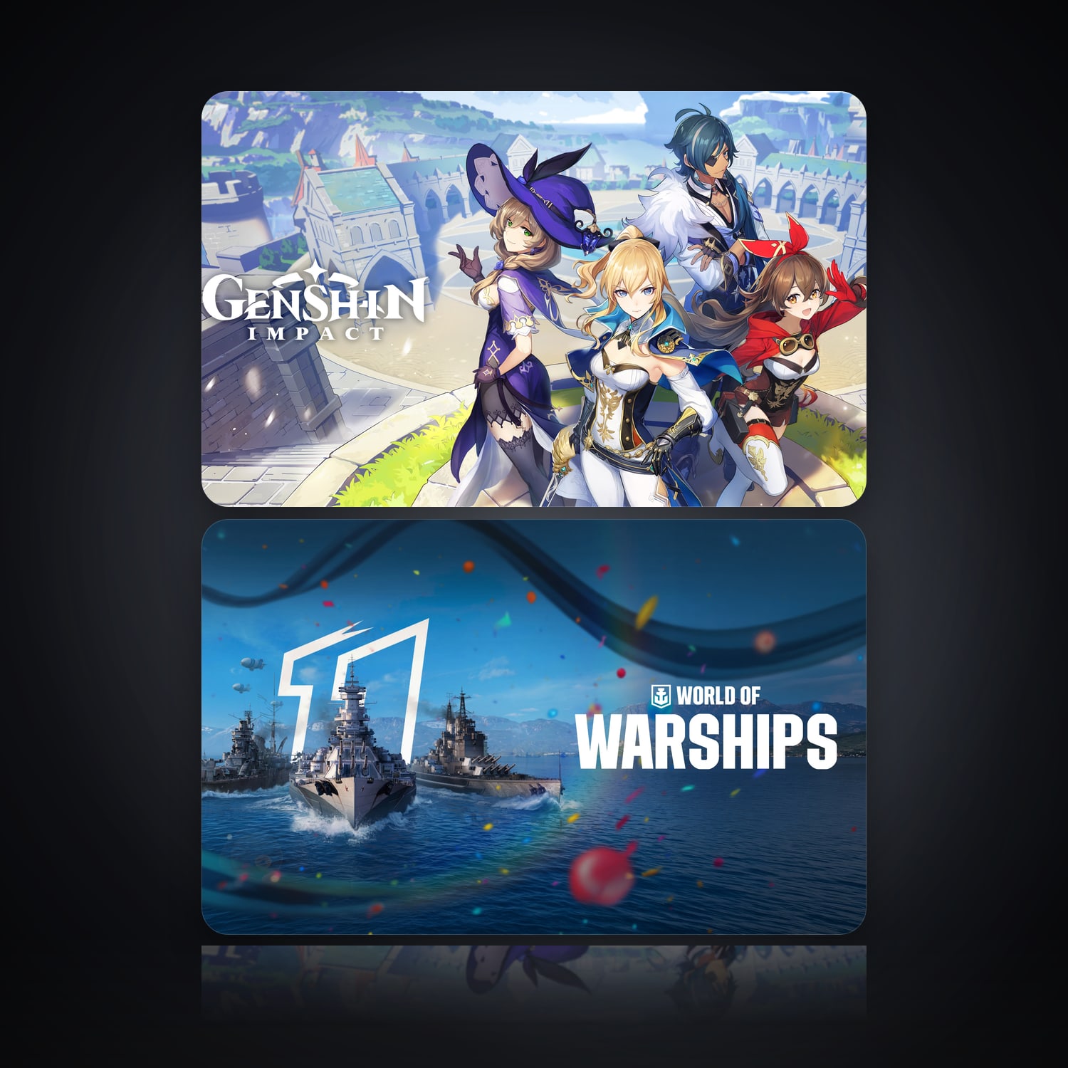 Genshin Impact & World of Warships | 2 Games — HabibiAccounts