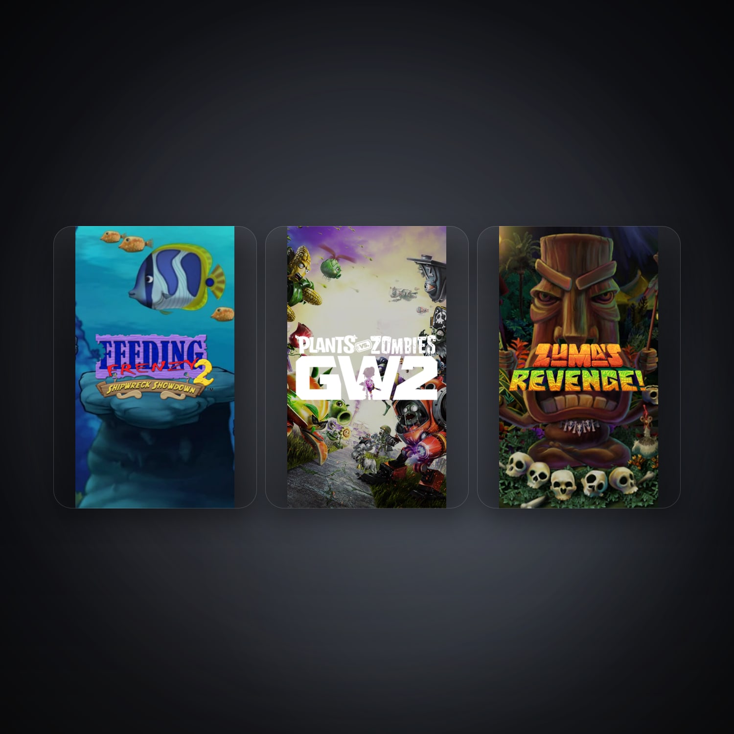 Feeding Frenzy 2 & Plants vs. Zombies Garden Warfare 2 | 3 Games — HabibiAccounts