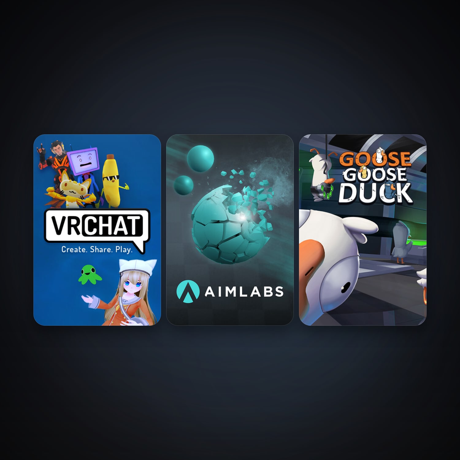 VRChat + Aimlabs, 5 games, clean — HabibiAccounts