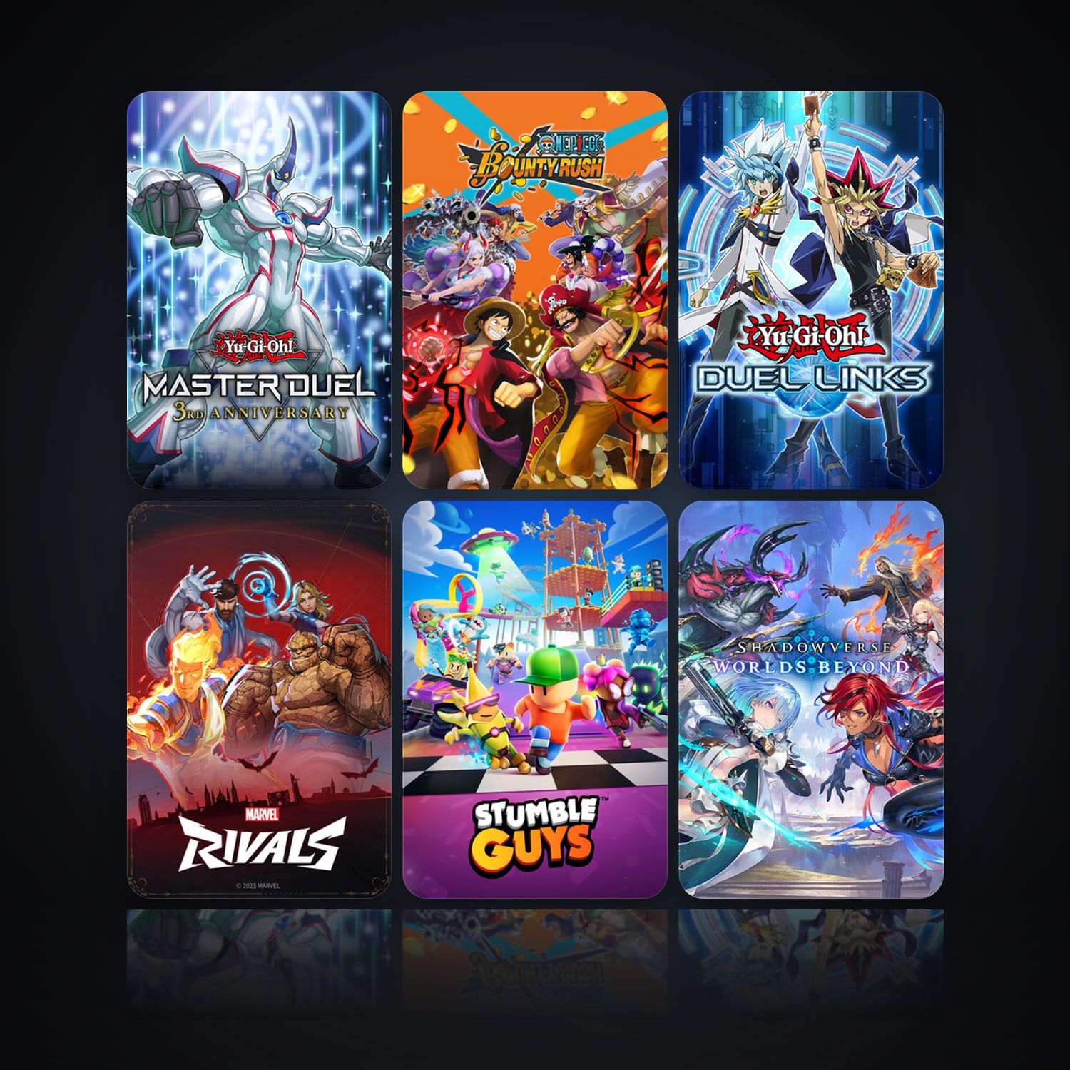 Yu-Gi-Oh! Master Duel & ONE PIECE Bounty Rush | 10 Games | Clean — HabibiAccounts