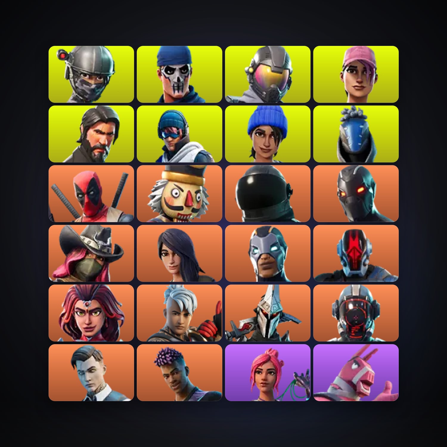 Fortnite | 62 Skins | 300 V-Bucks | Level 918 | 117 Wins — HabibiAccounts