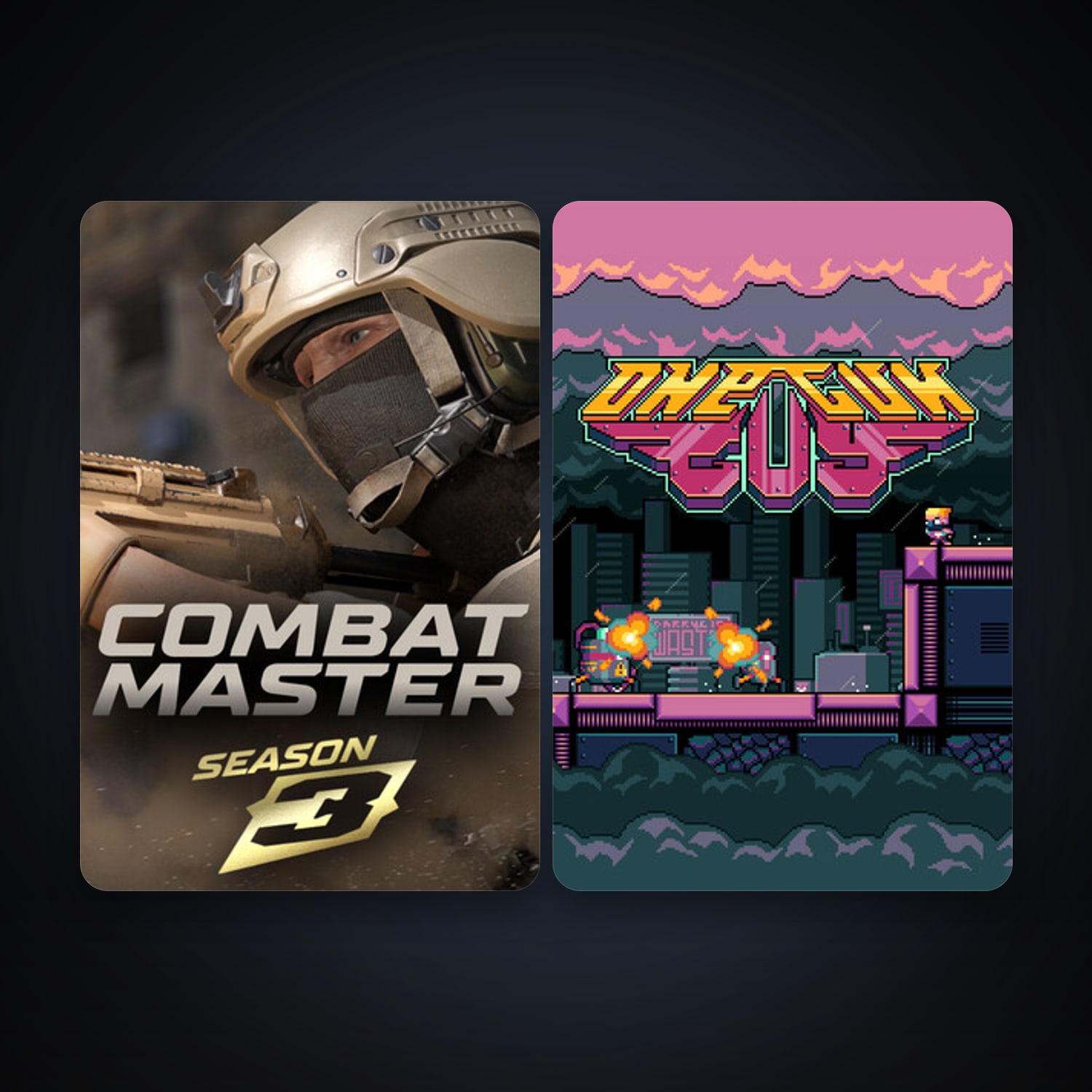 Combat Master: Season 1 & One Gun Guy — HabibiAccounts