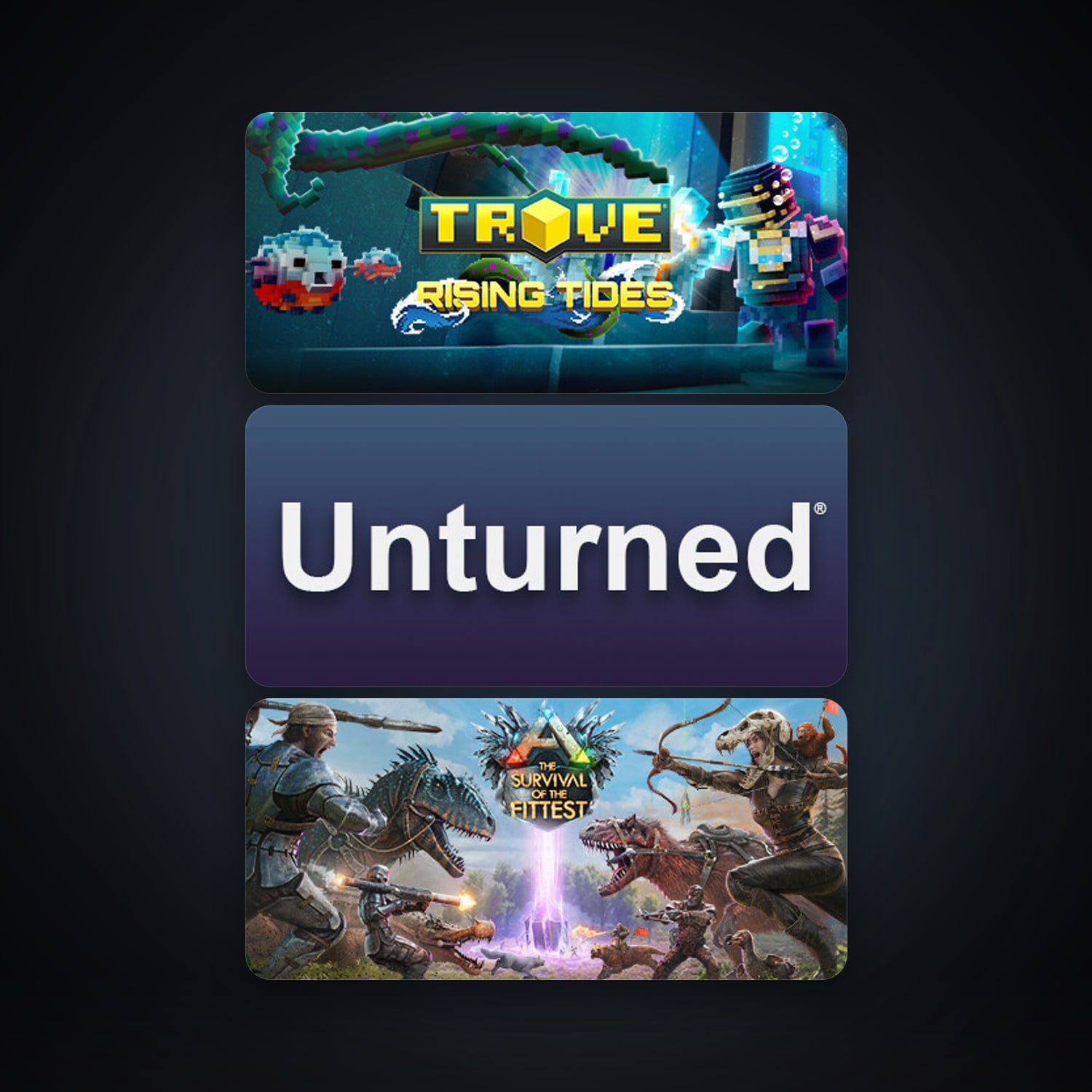 Trove + Unturned, 5 games, clean — HabibiAccounts