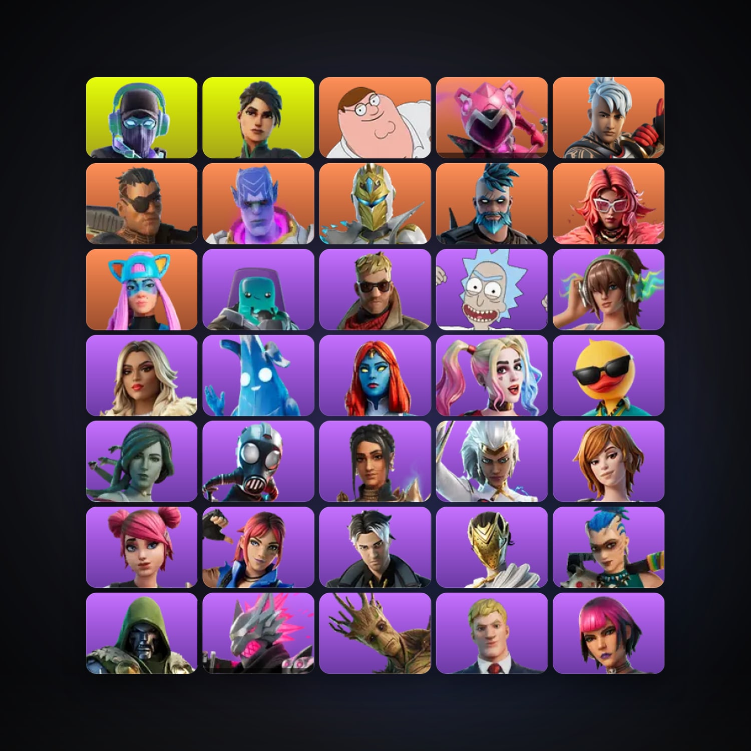 Fortnite | 88 Skins | Level 2072 | 204 Wins — HabibiAccounts