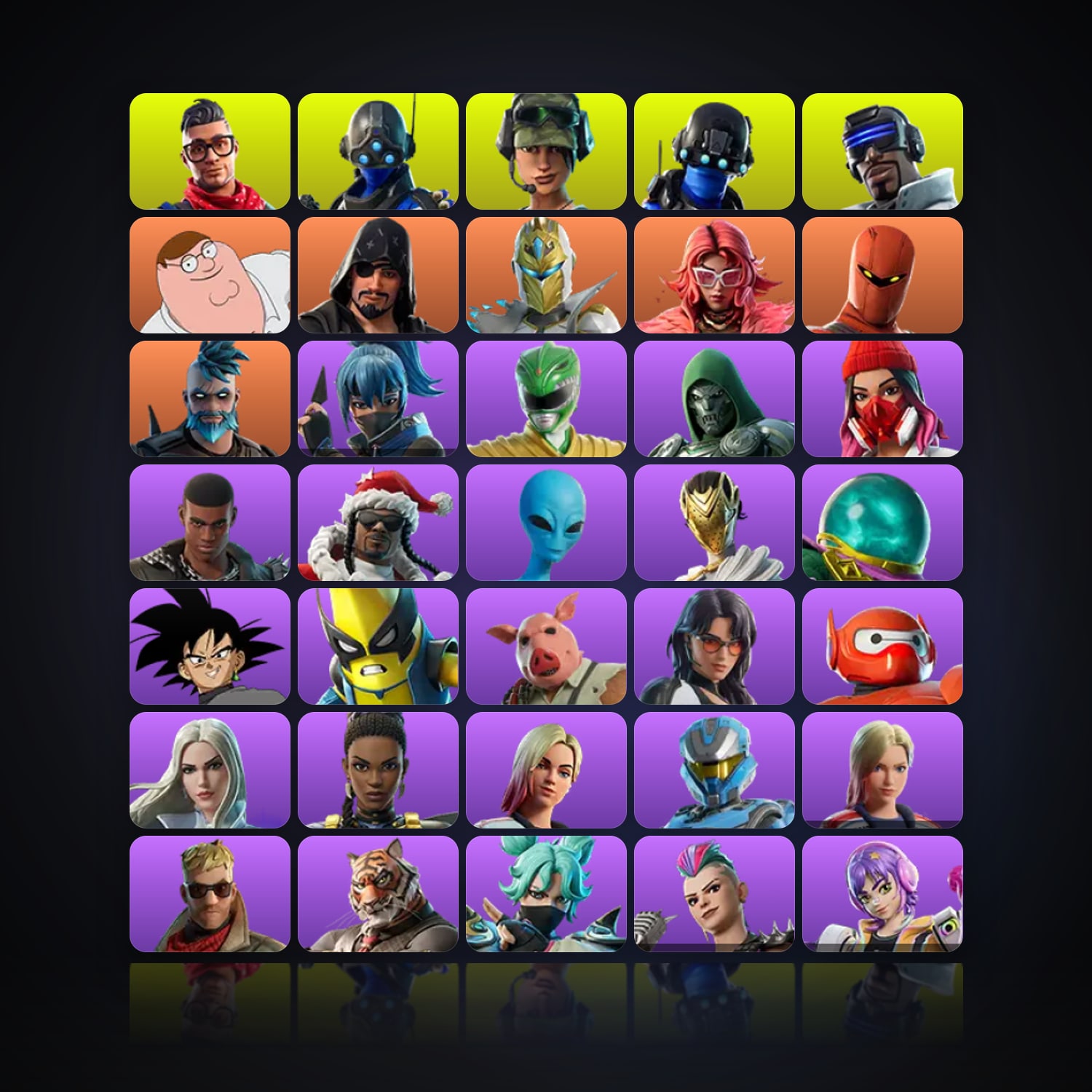 Fortnite | 75 Skins | 200 V-Bucks | Level 1417 | 166 Wins — HabibiAccounts