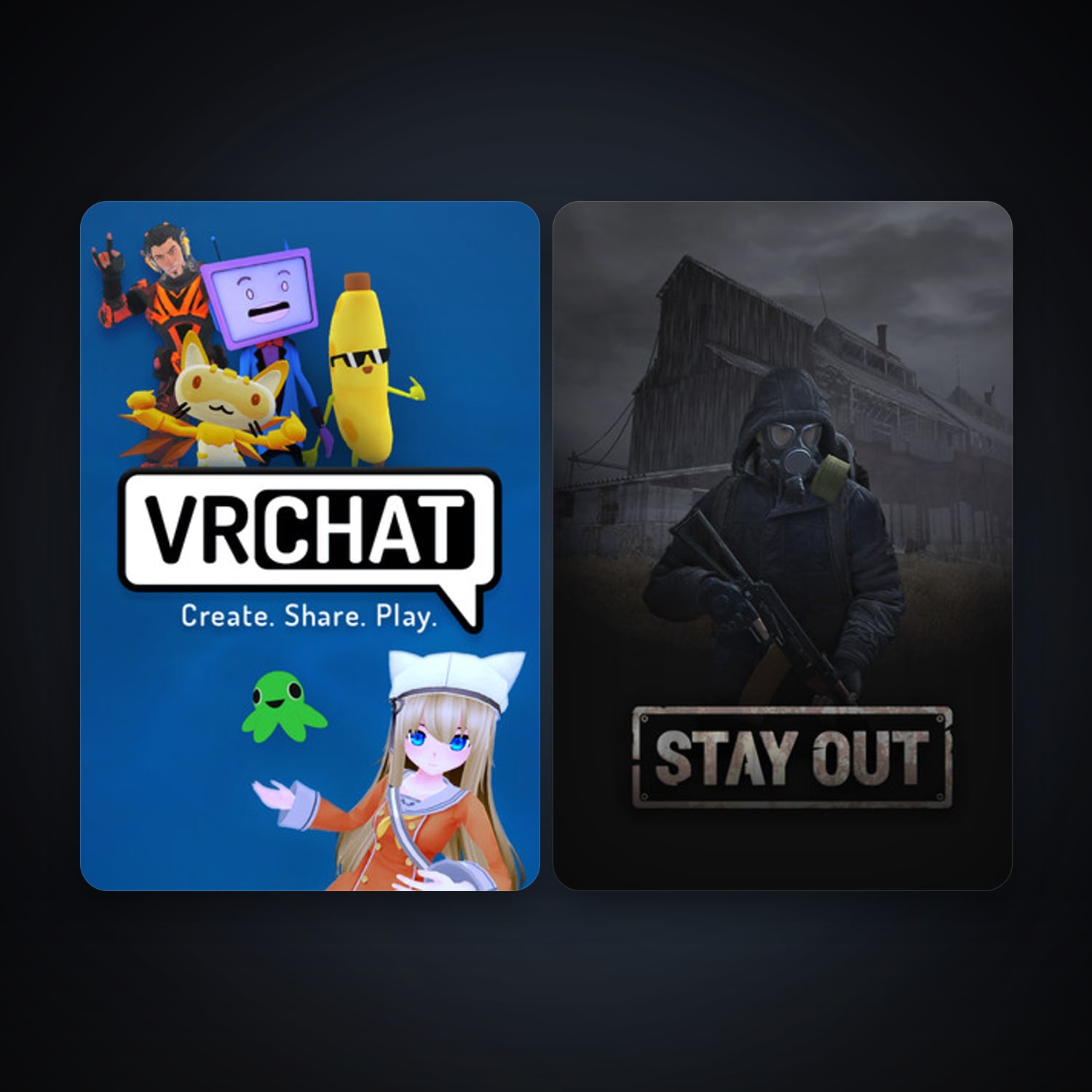 VRChat + Stay Out, 5 games, clean — HabibiAccounts
