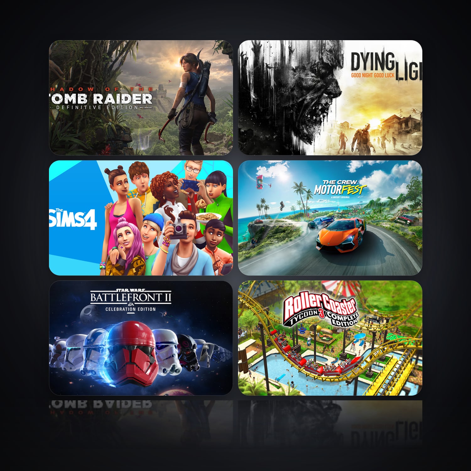 Shadow of the Tomb Raider: Definitive Edition & Dying Light Enhanced Edition | 66 Games — HabibiAccounts