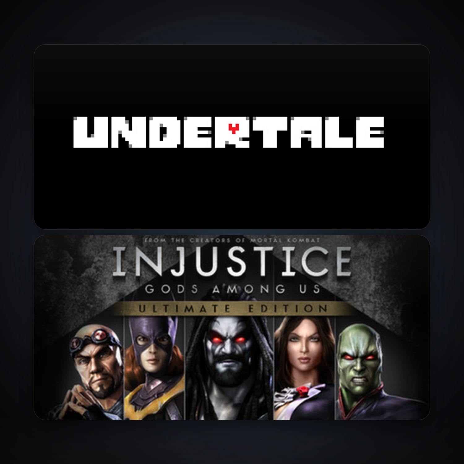 Injustice: Gods Among Us Ultimate Edition + Undertale, 2 games, clean — HabibiAccounts