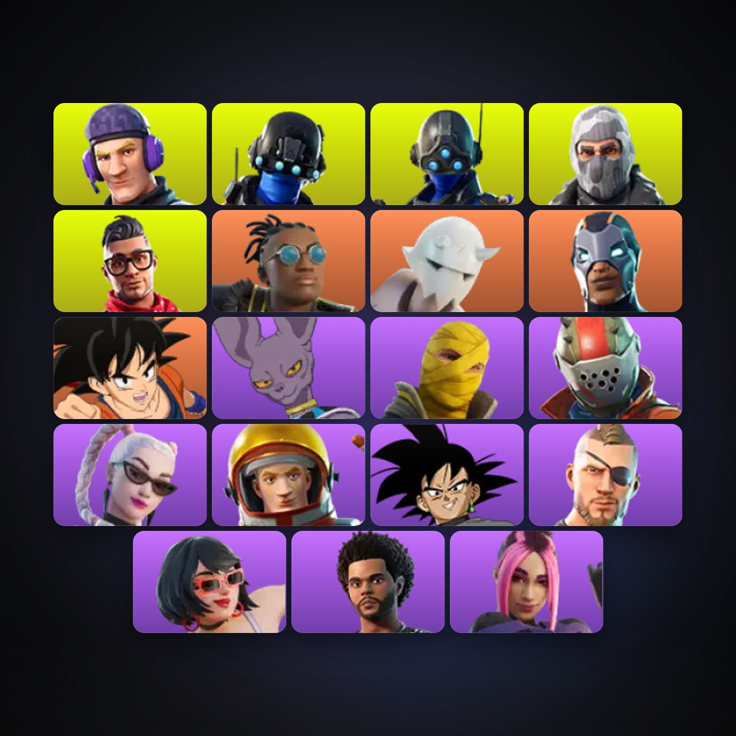 Fortnite | 19 Skins | 550 V-Bucks | Level 282 | 31 Wins — HabibiAccounts